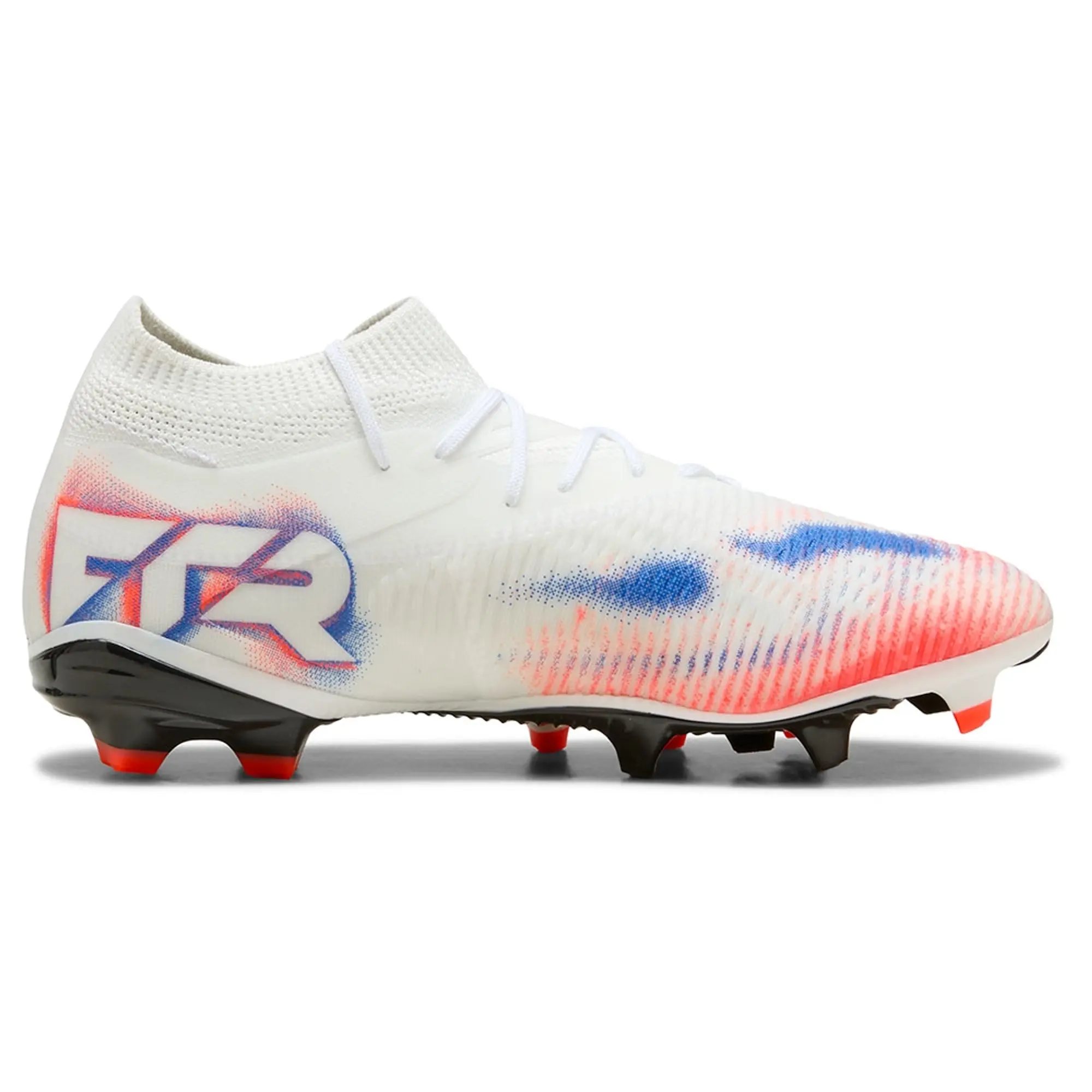 PUMA Future 8 Match FG/AG Football Boots Women, White/Black/Glowing Red, size 3