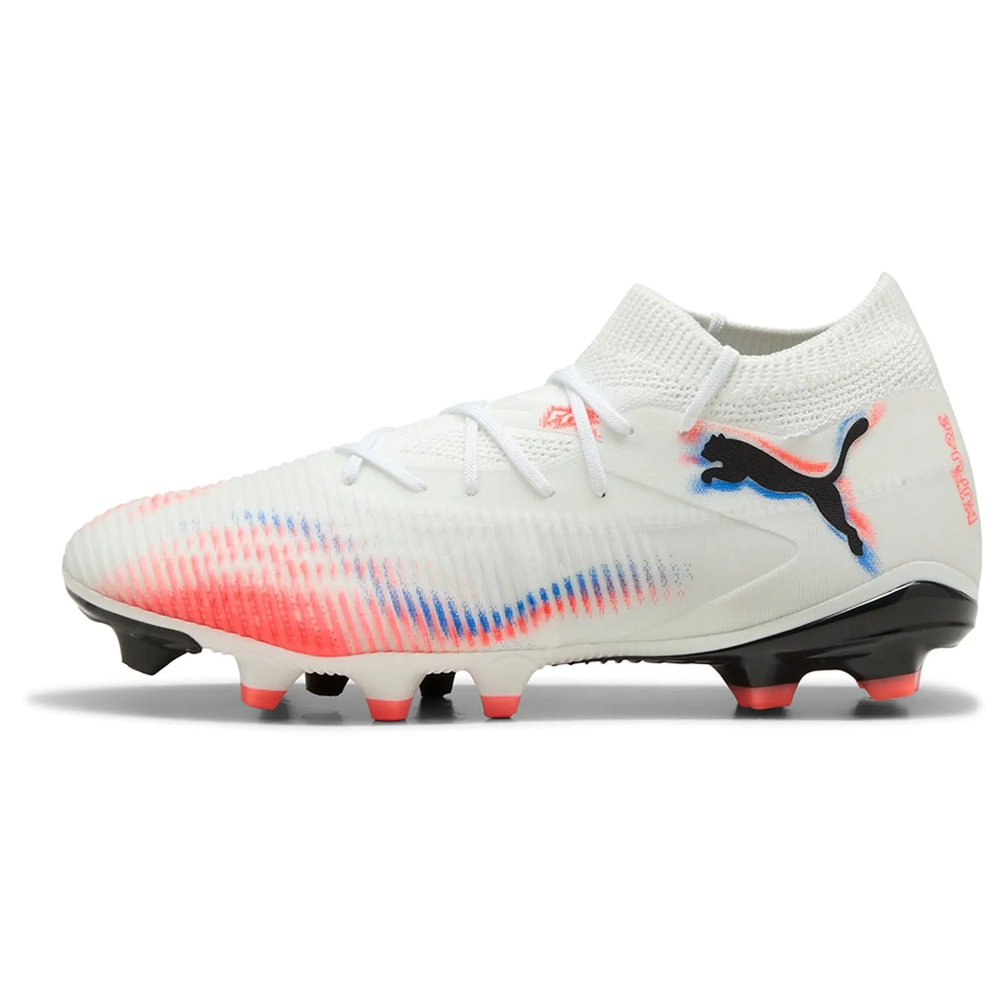 PUMA Future 8 Match FG/AG Football Boots Women, White/Black/Glowing Red, size 3