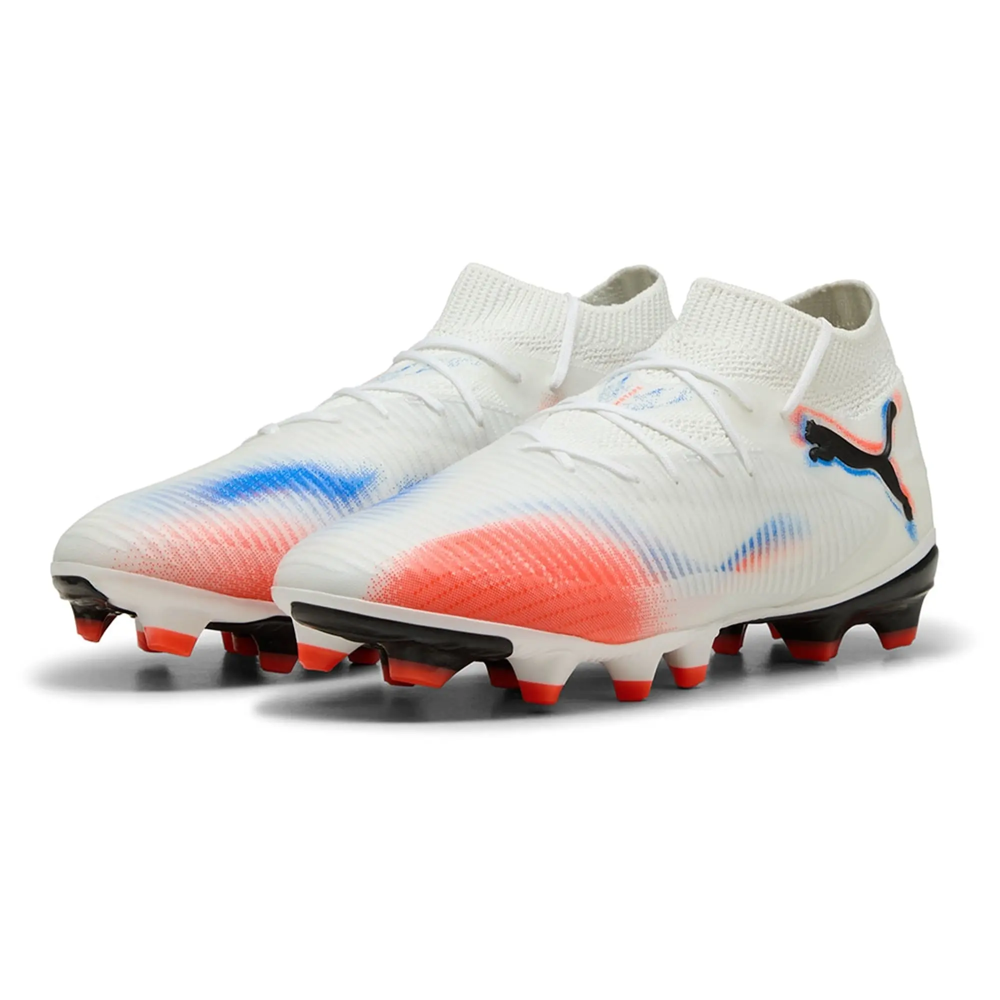 PUMA Future 8 Pro FG/AG Football Boots Women, White/Black/Glowing Red, size 3