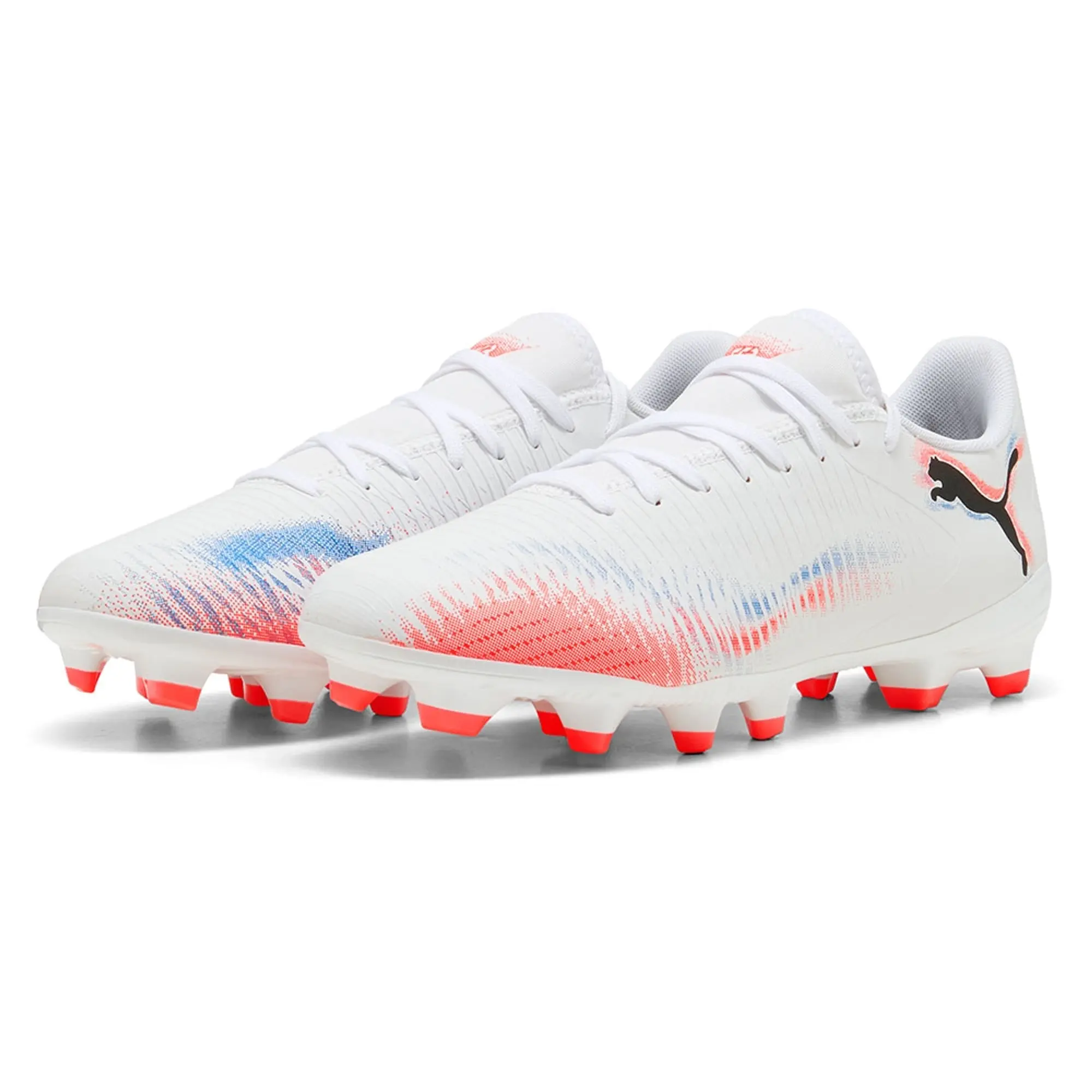 PUMA Future 8 Play FG/AG Football Boots Women, White/Black/Glowing Red, size 3