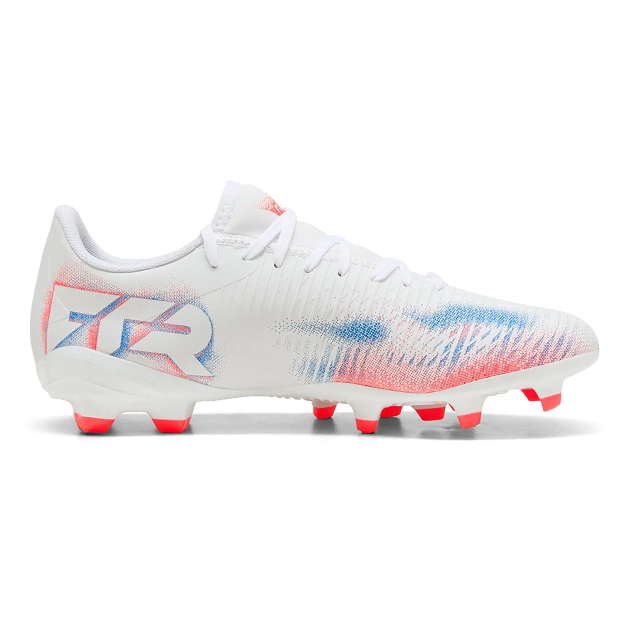 PUMA Future 8 Play FG/AG Football Boots Women, White/Black/Glowing Red, size 3