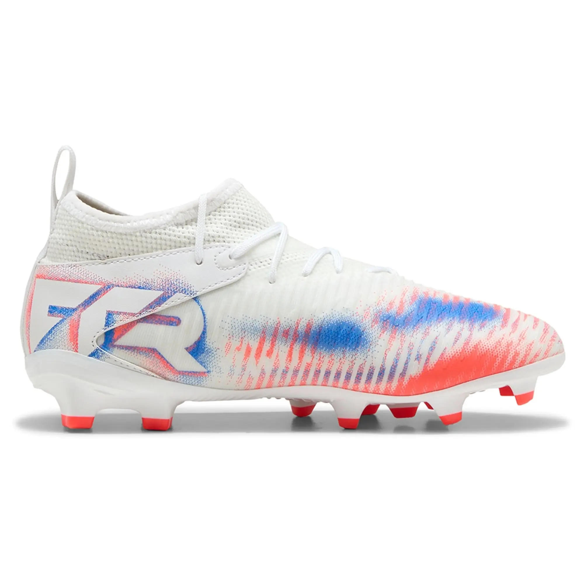 PUMA Future 8 Match FG/AG Football Boots Youth, White/Black/Glowing Red, size 1