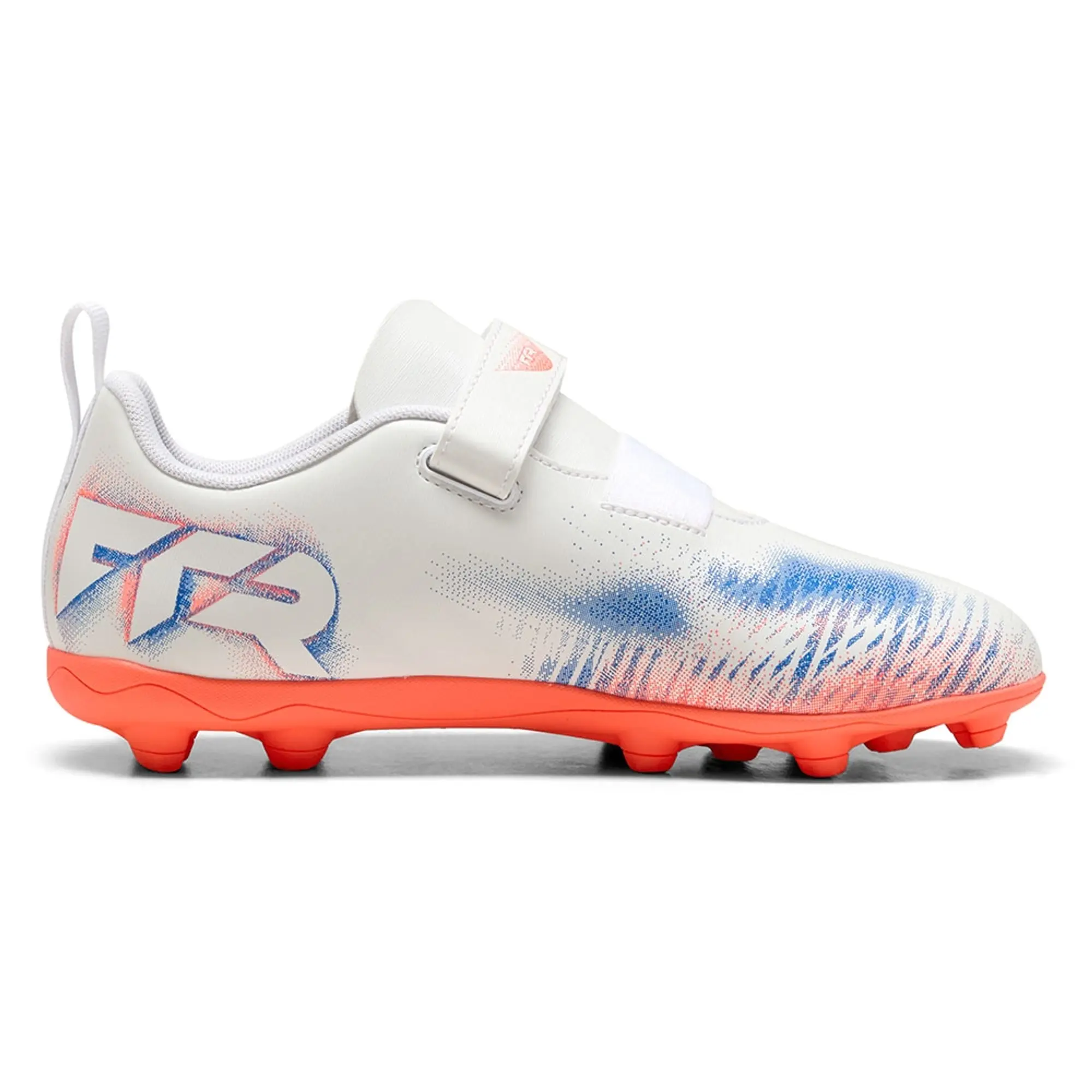 PUMA Future 8 Play FG/AG Football Boots Kids, White/Black/Glowing Red, size 1