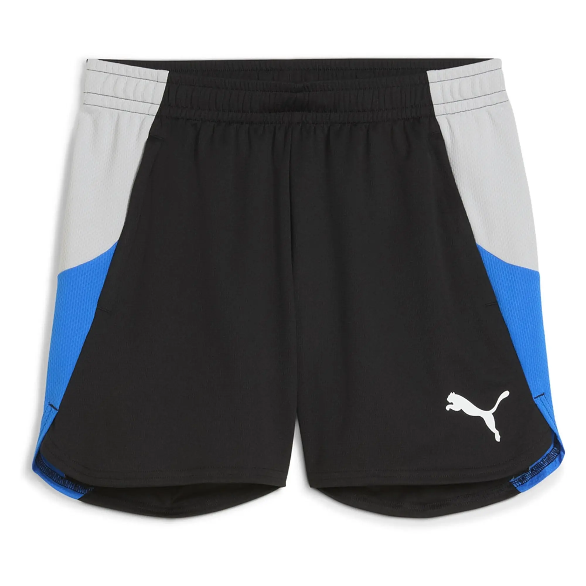 PUMA Individualblaze Football Shorts Women, Black/Cool Light Grey/Racing Blue, size Large