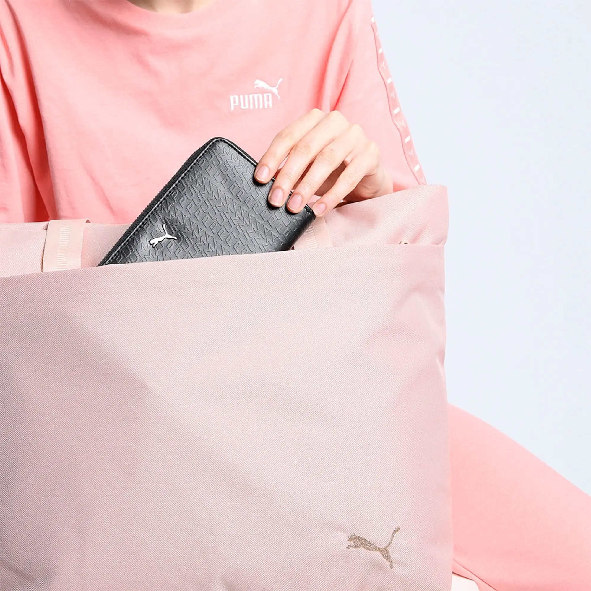PUMA Her 19L Shopper Bag, Rose Quartz