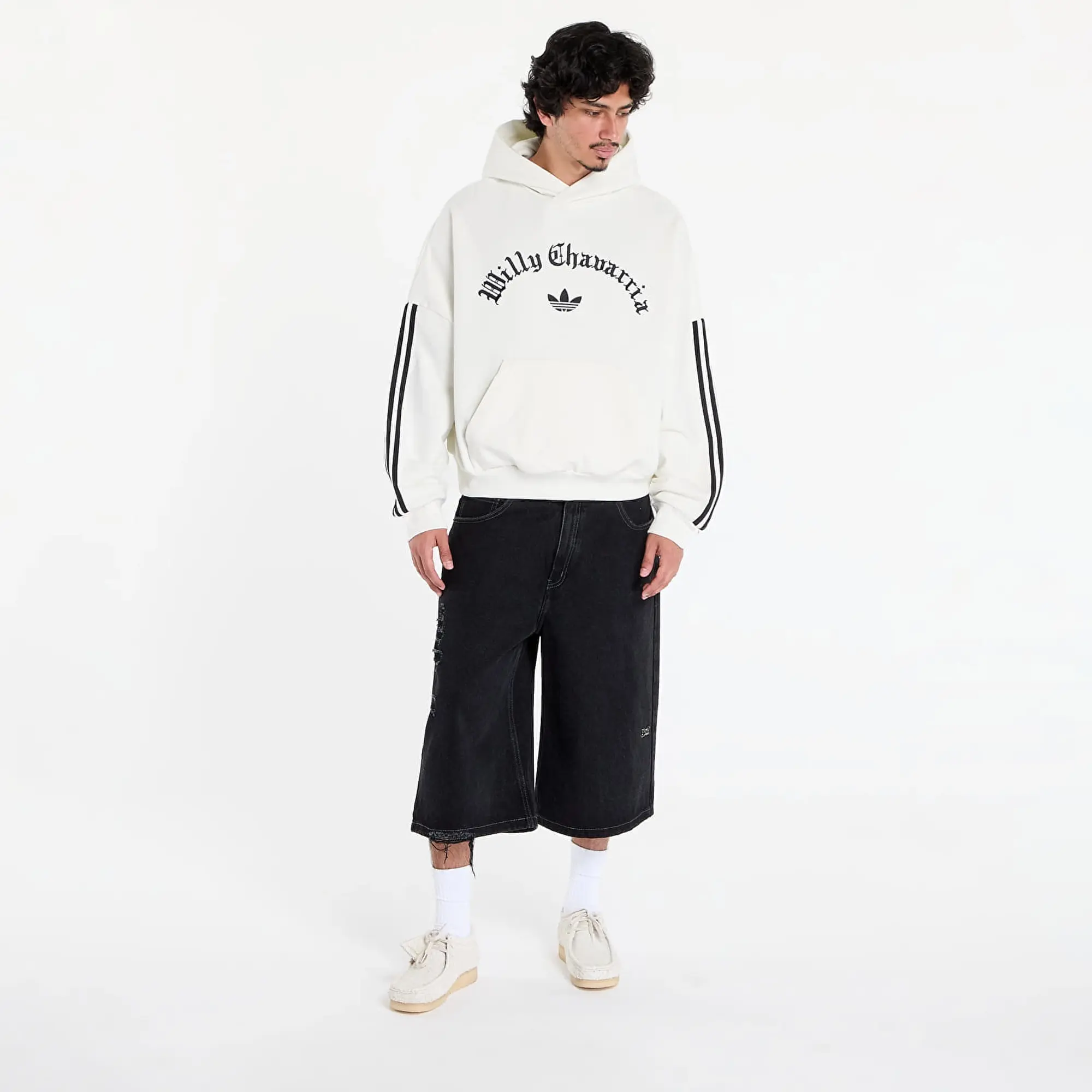 Sweatshirt Adidas X Willy Chavarria Trefoil Hoodie White/ Off White S