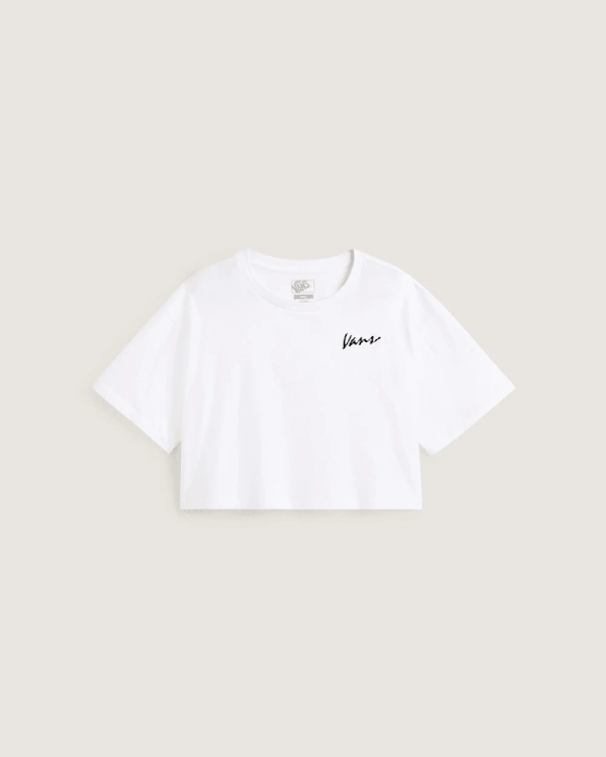 Vans - Classic Script T-Shirt, Woman, White