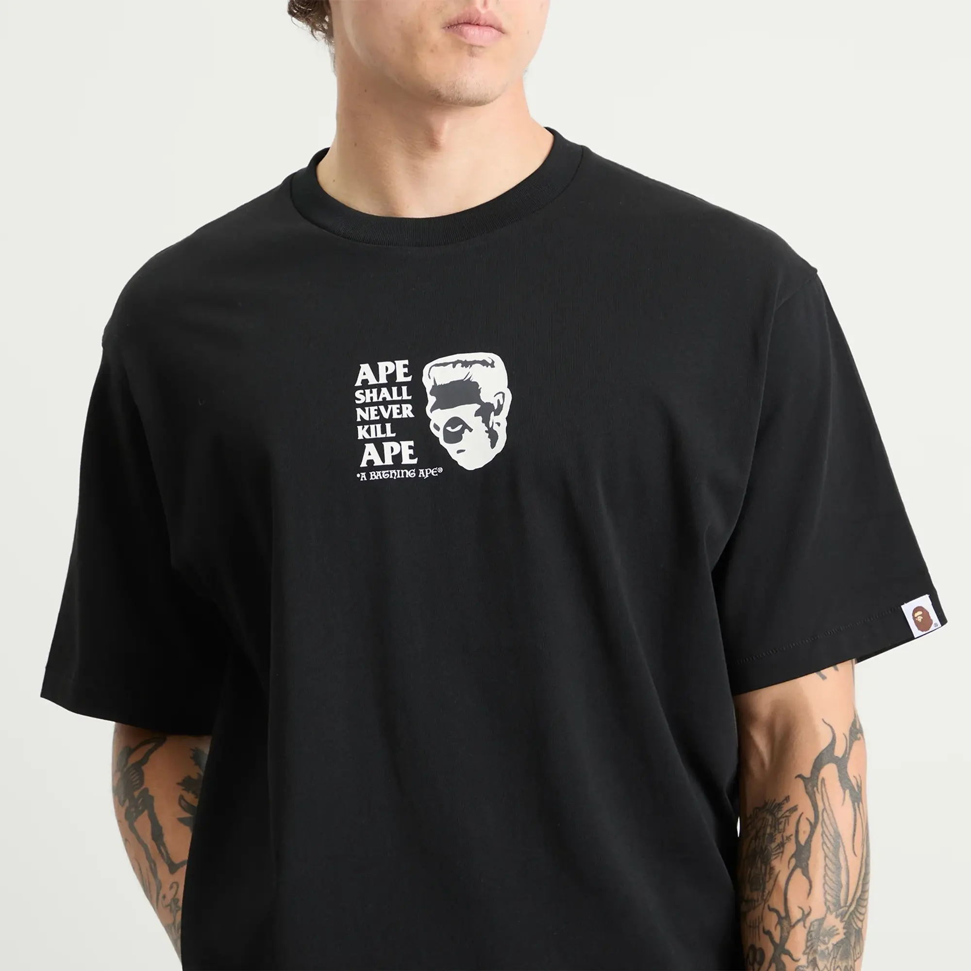 A Bathing Ape Men's Frankenstein T-Shirt Black