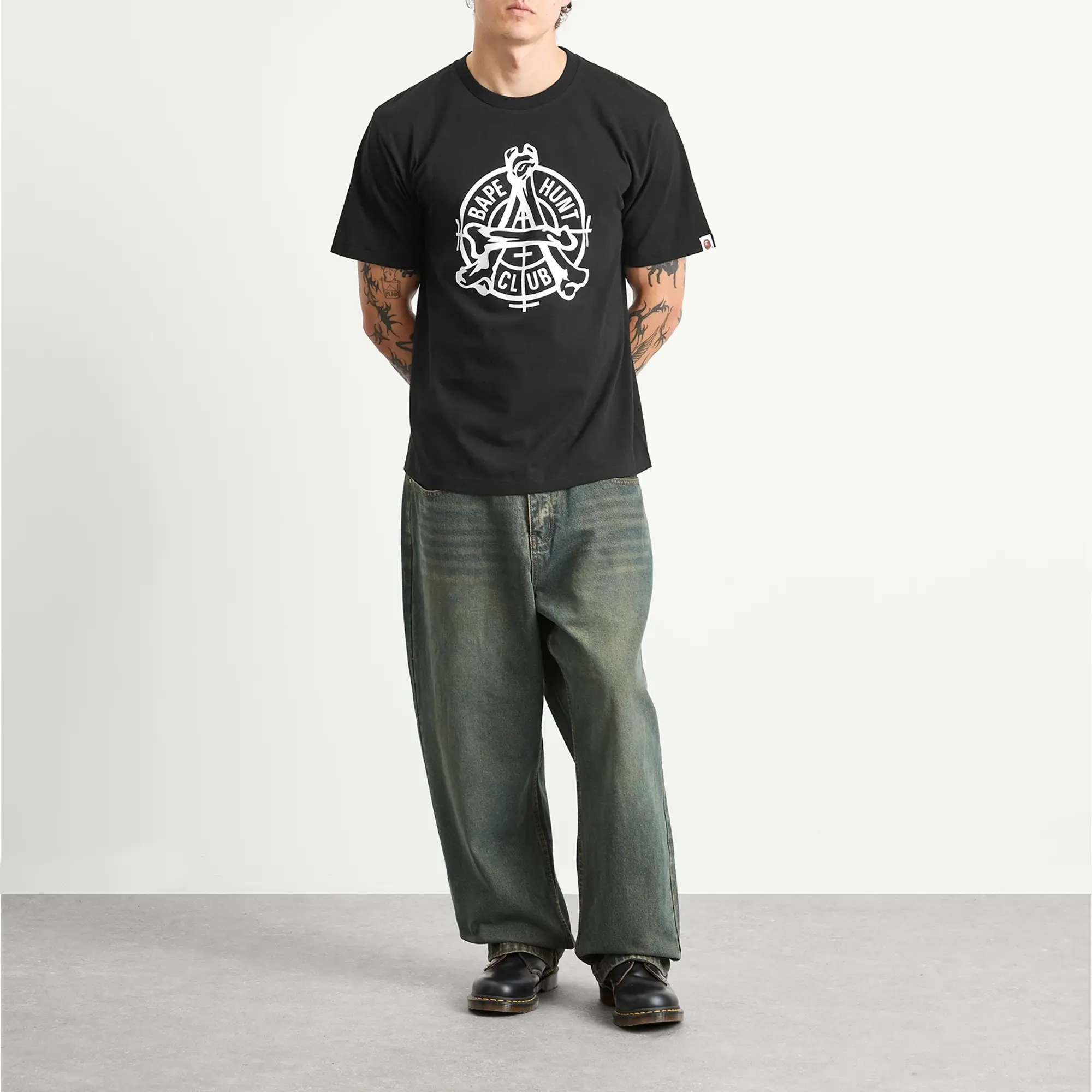 A Bathing Ape Men's Hunt Club T-Shirt Black