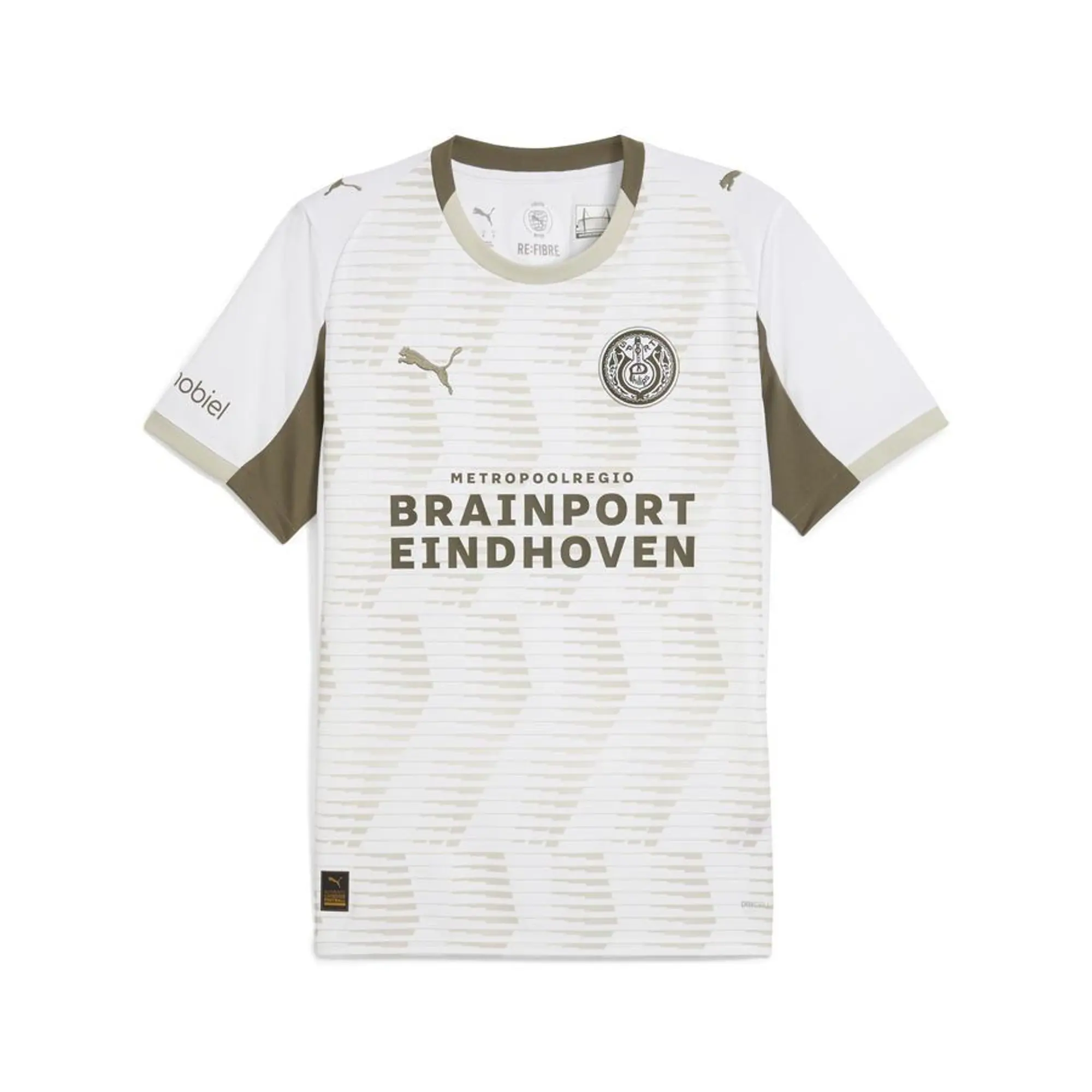 PUMA PSV Eindhoven 25/26 Third Jersey Men, White/Desert Dust, size 3XL