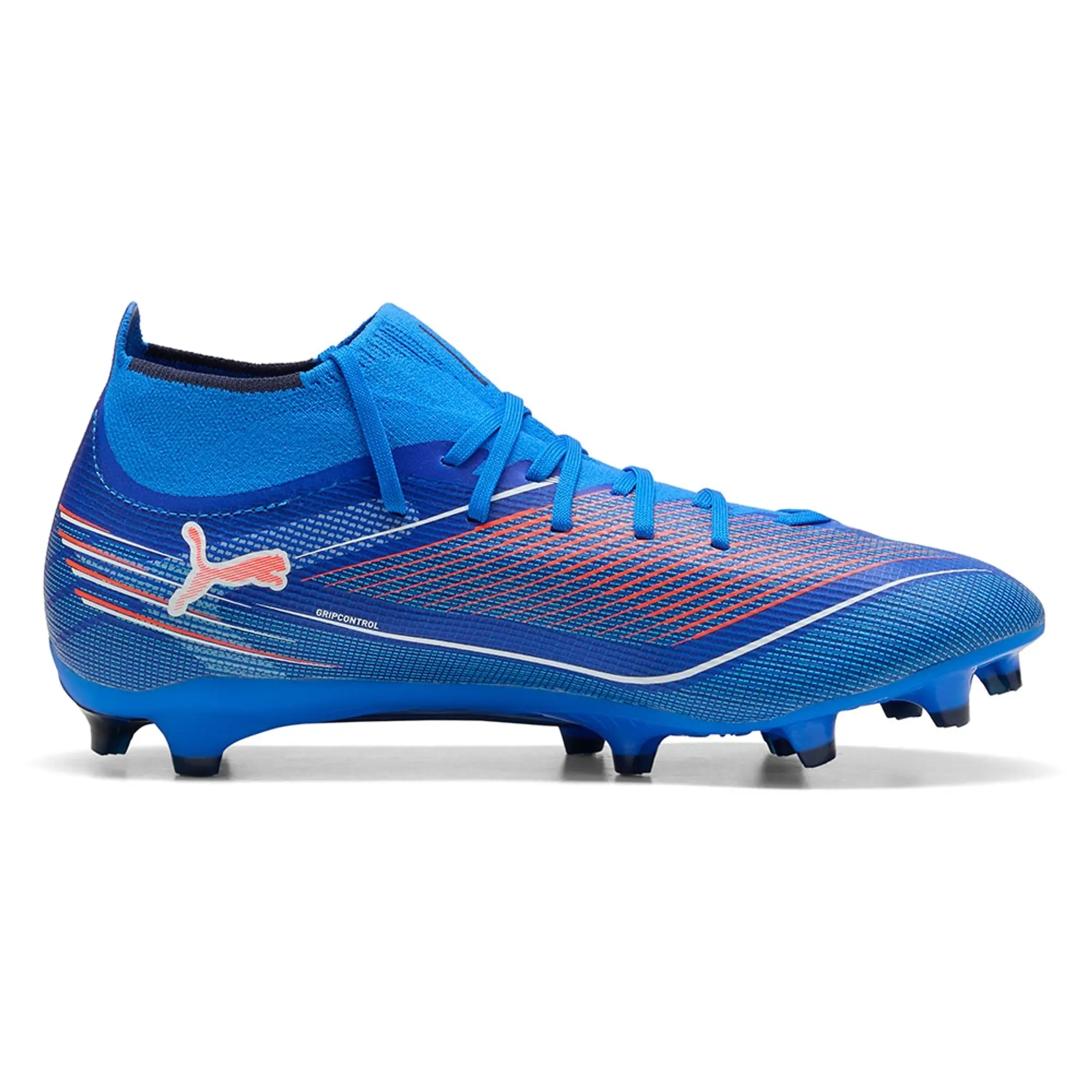 PUMA Ultra 6 Match+ FG/AG Football Boots Unisex, Ultra Blue/White/Black, size 10