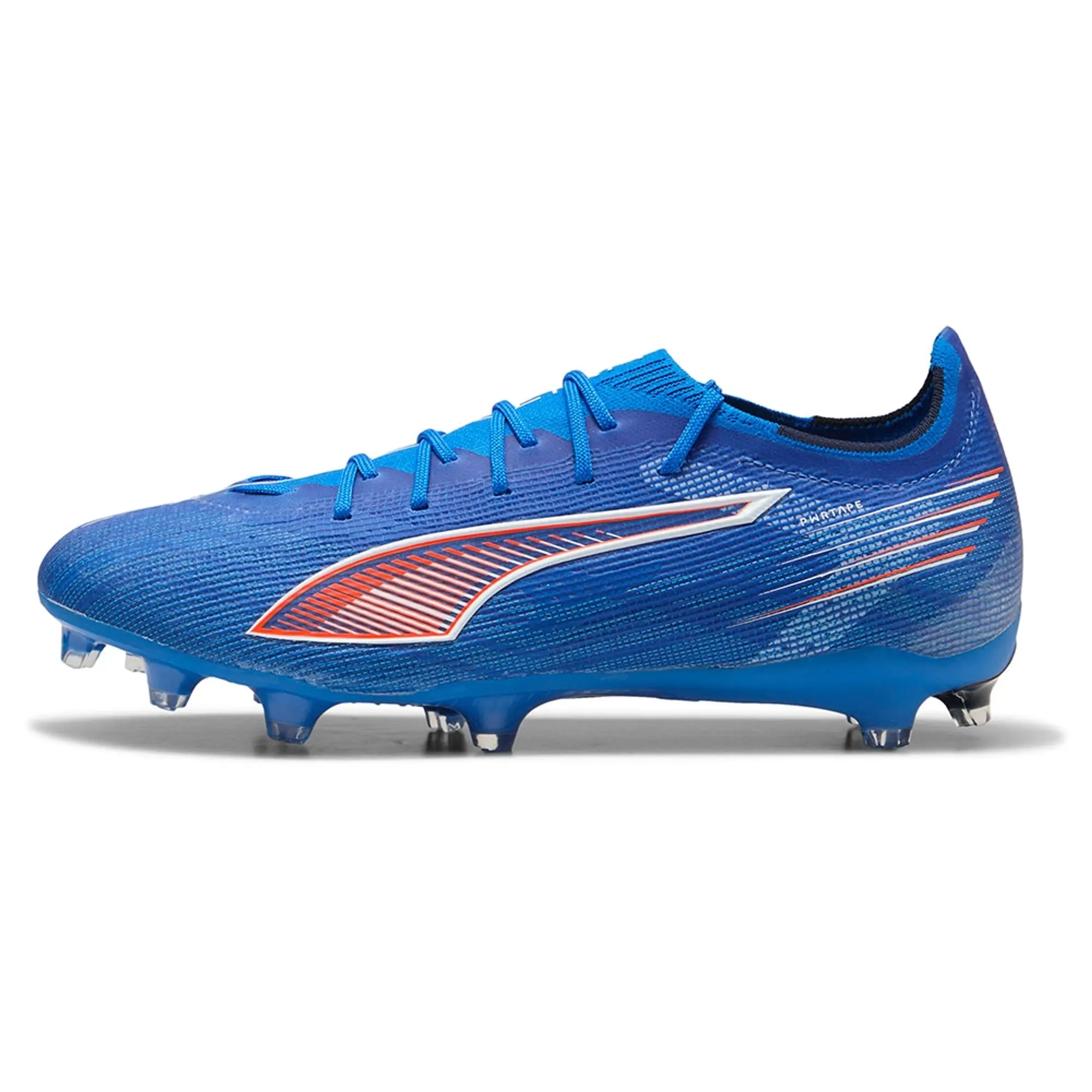 PUMA Ultra 6 Pro FG/AG Football Boots Unisex, Ultra Blue/White/Glowing Red, size 10