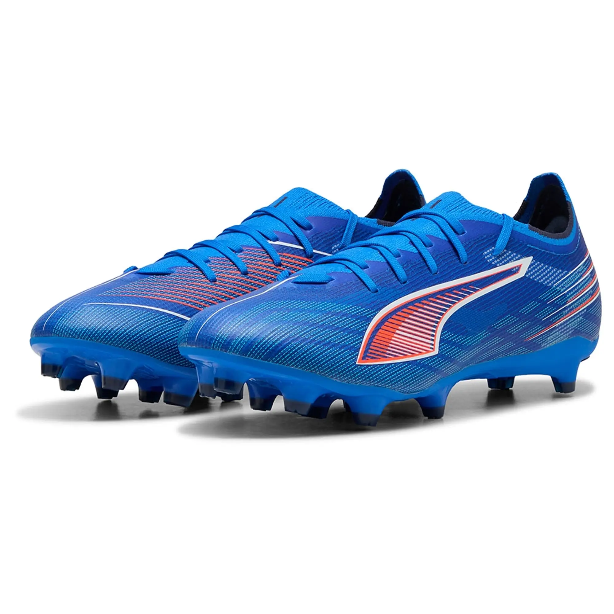 PUMA Ultra 6 Match FG/AG Football Boots Unisex, Ultra Blue/White/Glowing Red, size 10