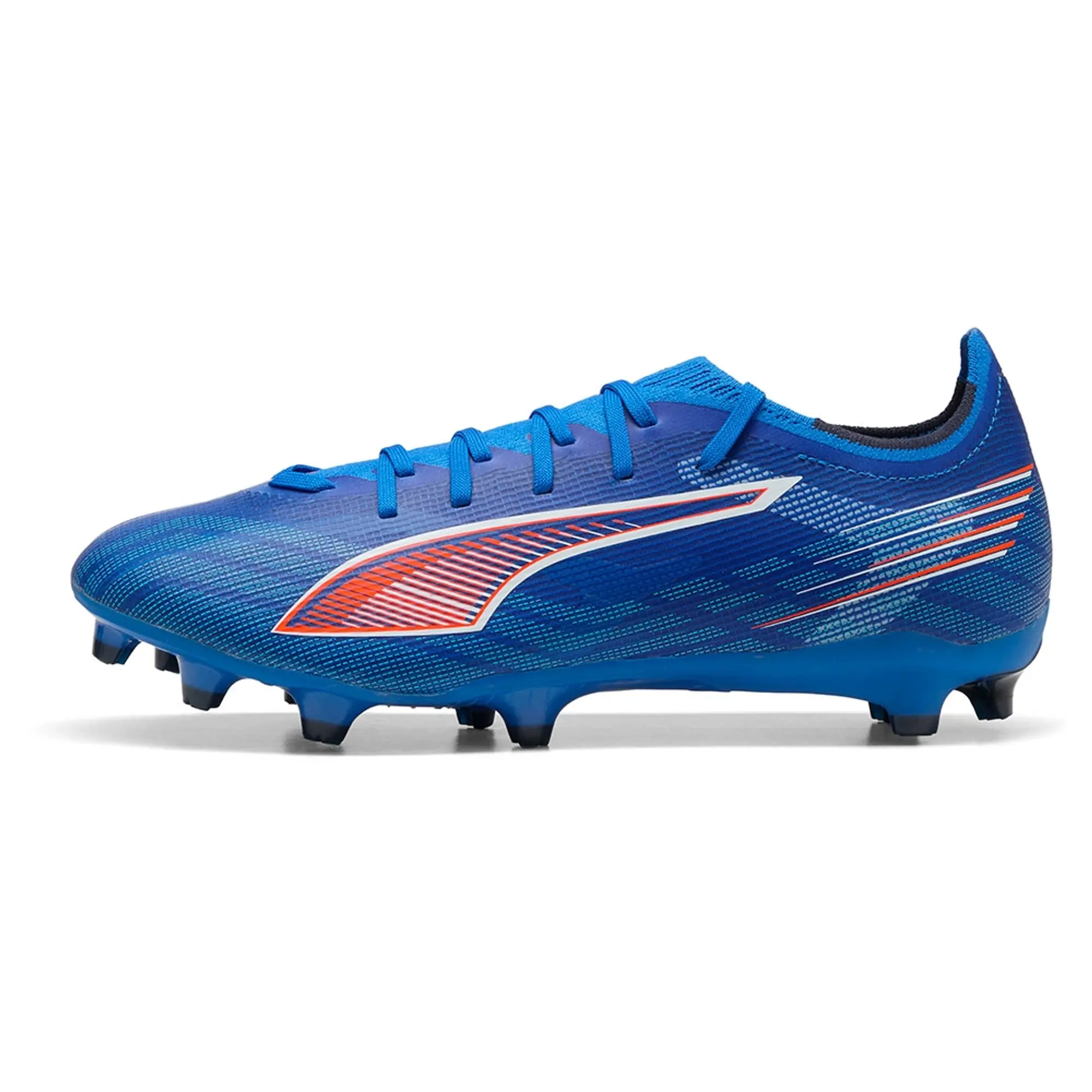 PUMA Ultra 6 Match FG/AG Football Boots Unisex, Ultra Blue/White/Glowing Red, size 10