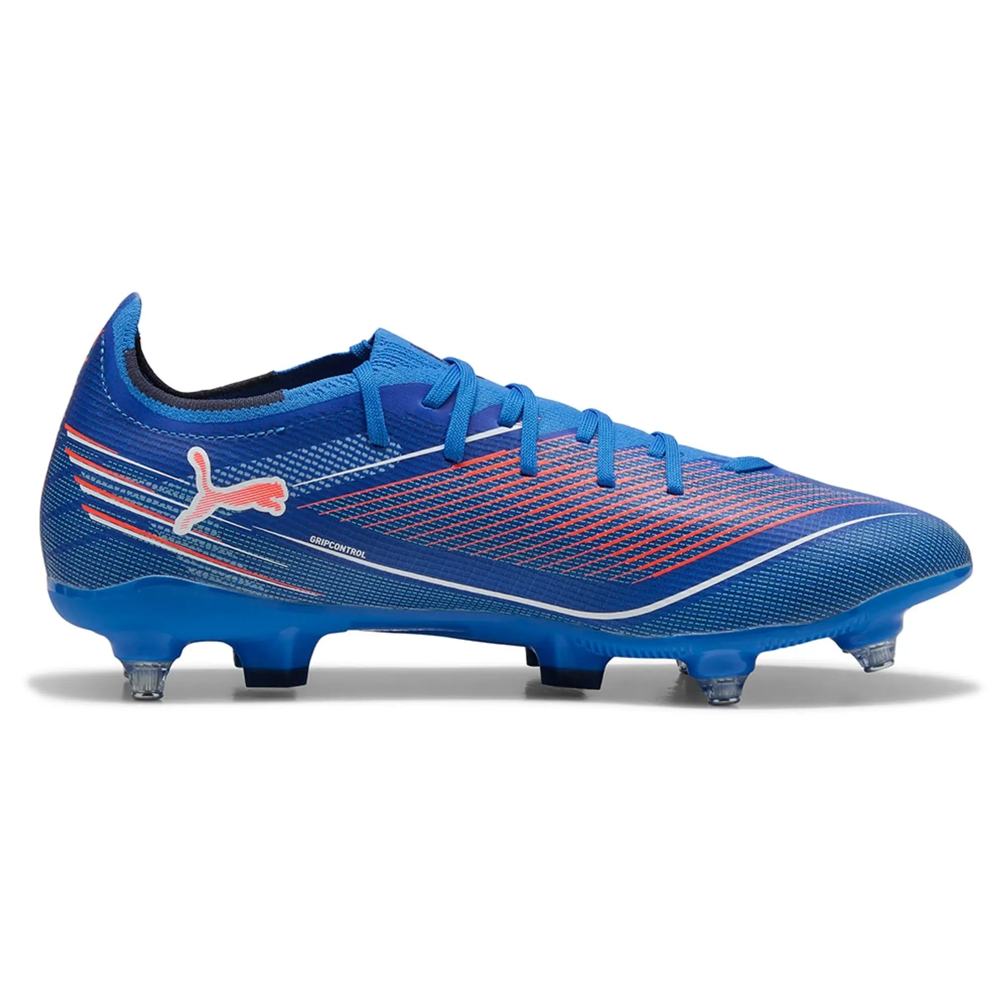 PUMA Ultra 6 Match MxSG Football Boots Unisex, Ultra Blue/White/Glowing Red, size 10
