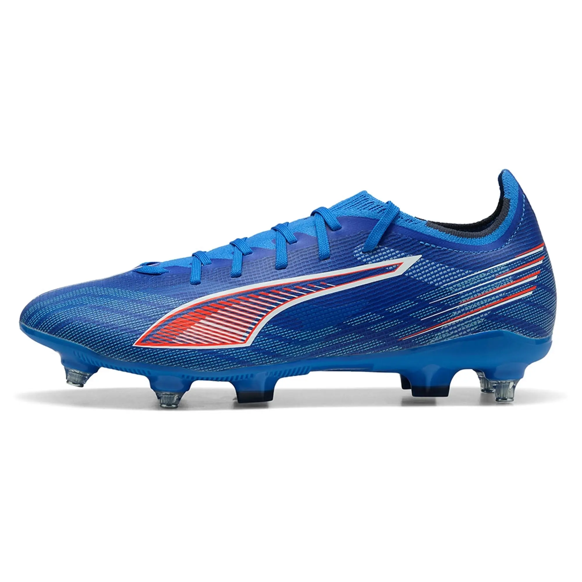 PUMA Ultra 6 Match MxSG Football Boots Unisex, Ultra Blue/White/Glowing Red, size 10