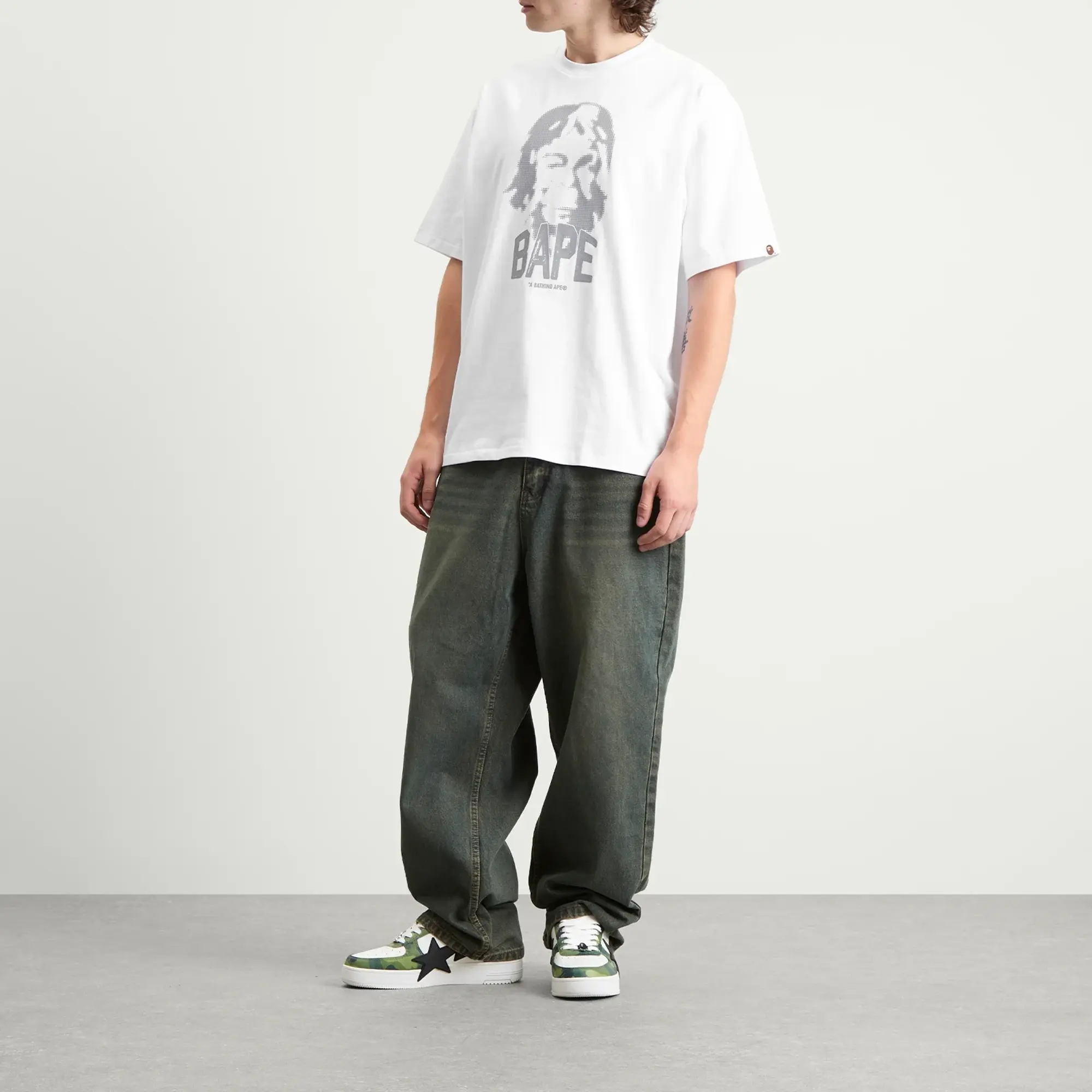A Bathing Ape Men's BAPE Graphic T-Shirt White