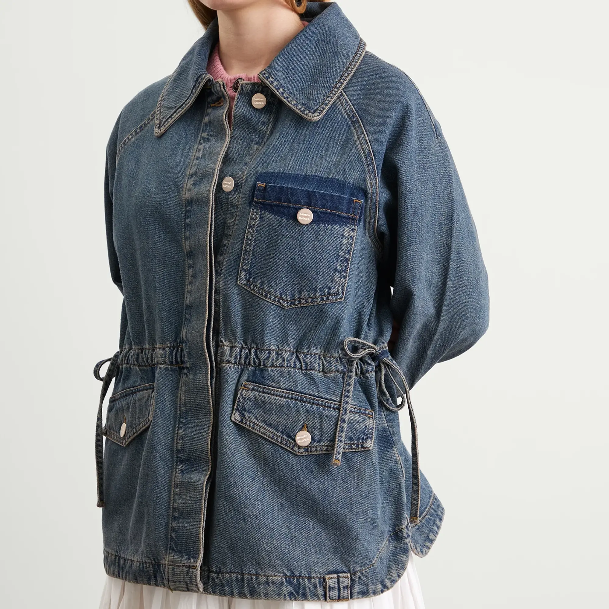 Damson Madder Women's Emilie Workwear Denim Jacket Dusty