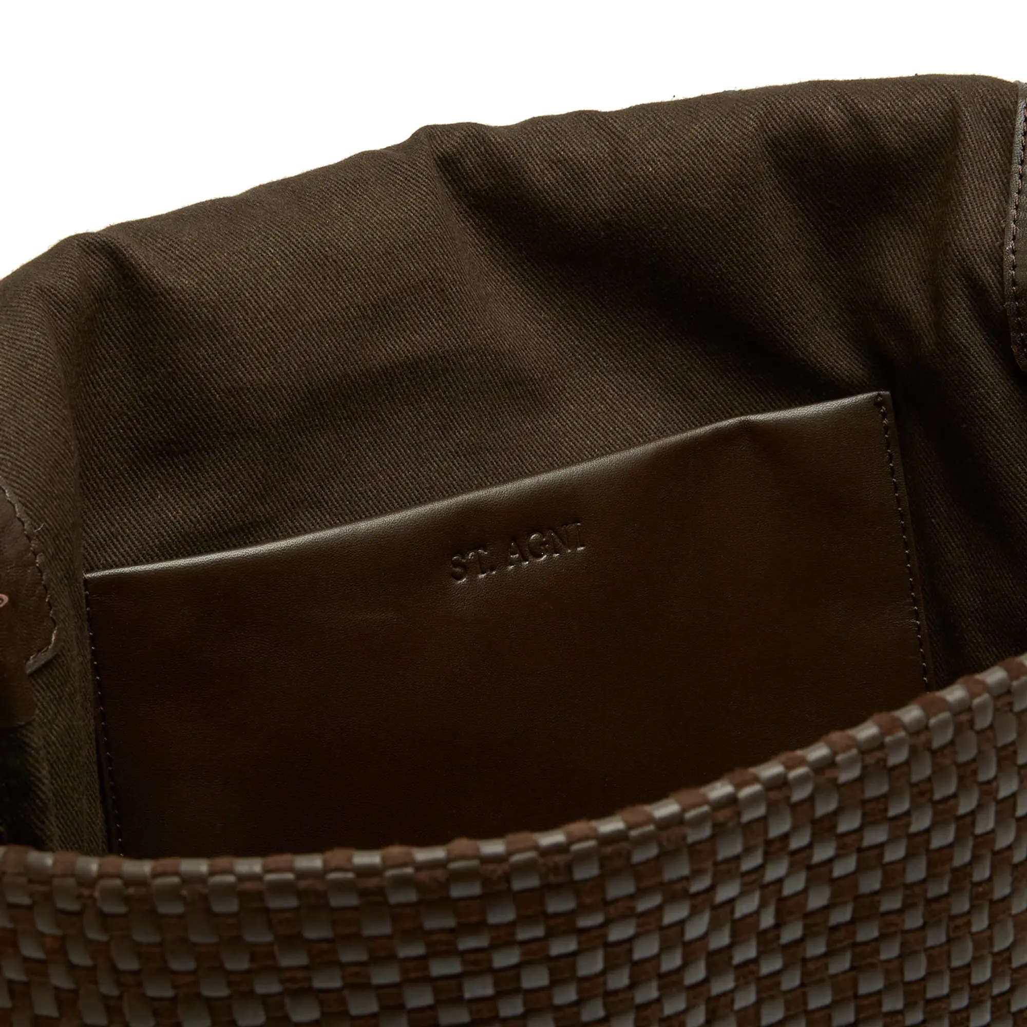 ST. Agni Women's Lattice Everyday Satchel Coffee