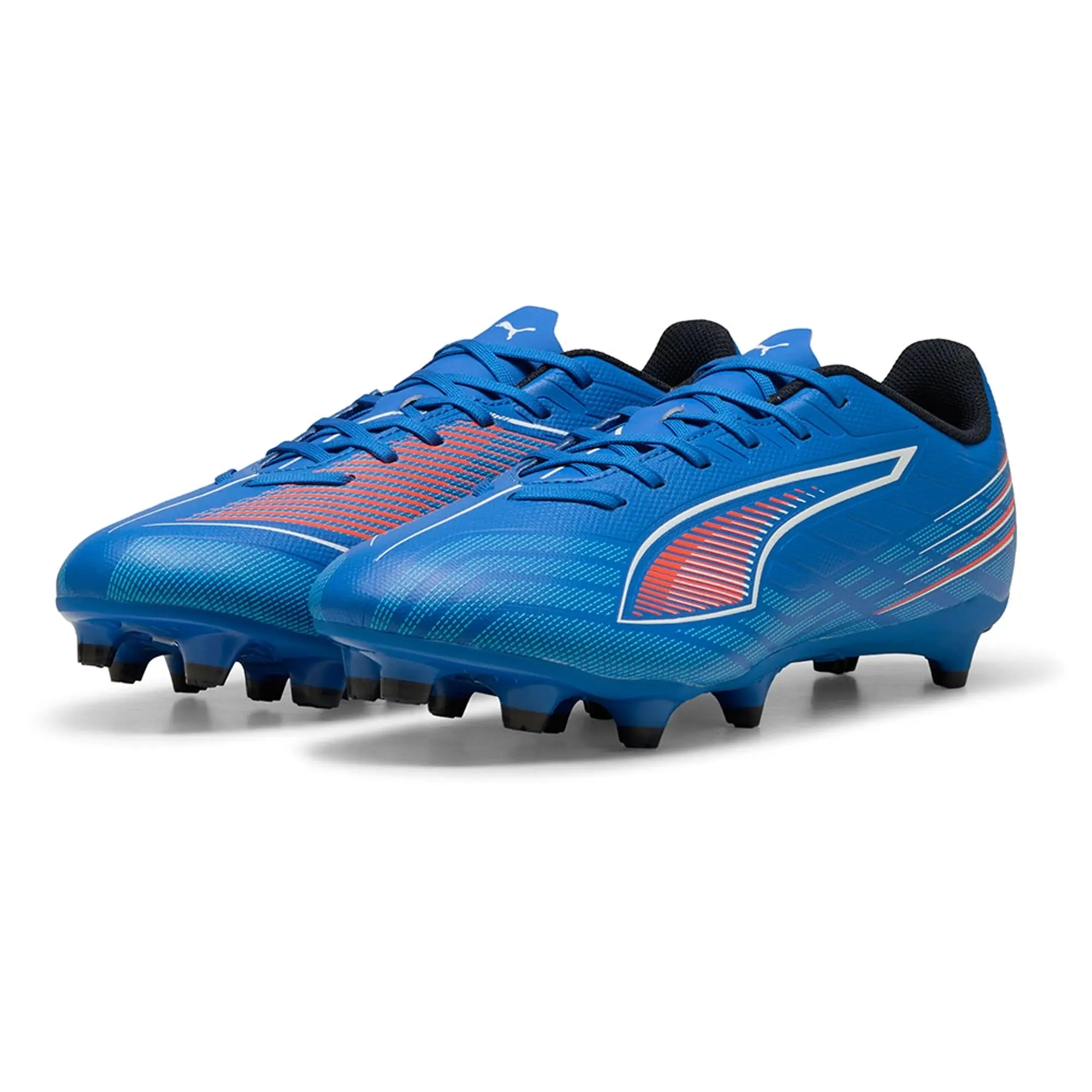 PUMA Ultra 6 Play FG/AG Football Boots Unisex, Ultra Blue/White/Glowing Red