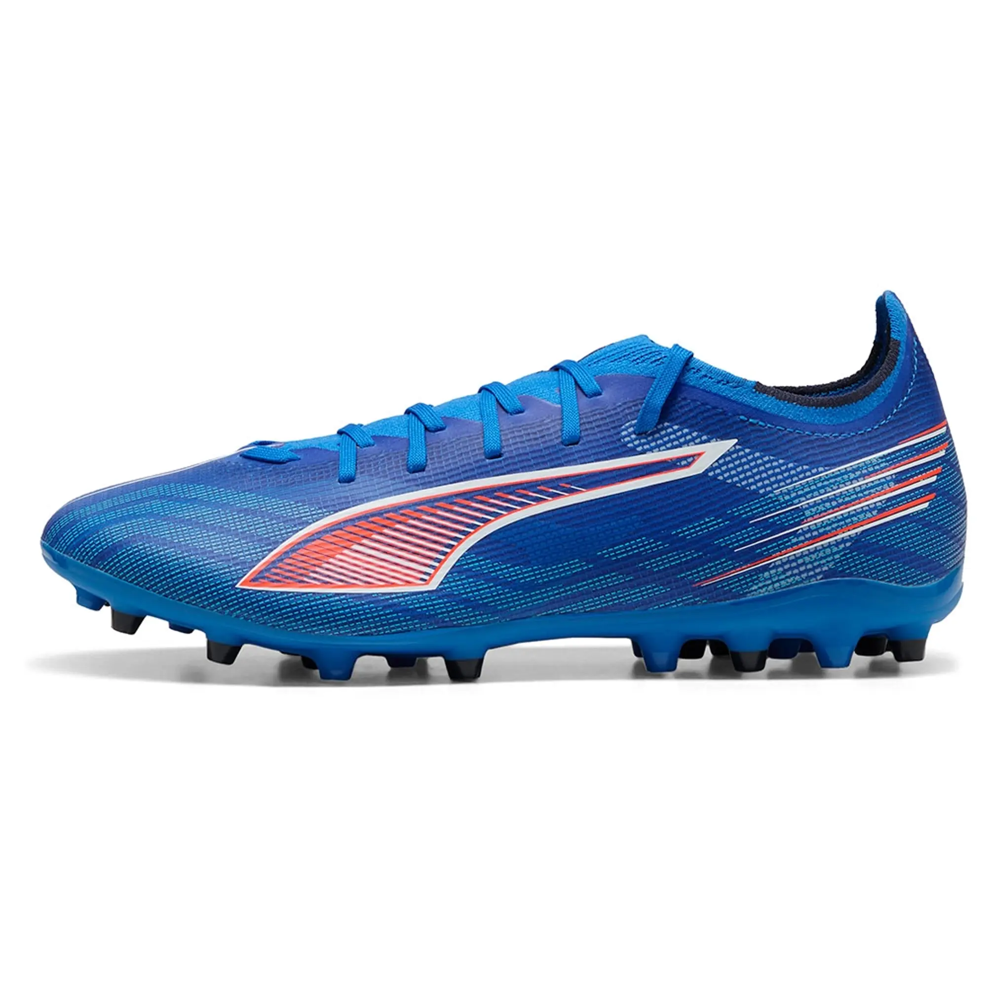 PUMA Ultra 6 Match MG Football Boots Unisex, Ultra Blue/White/Glowing Red, size 10