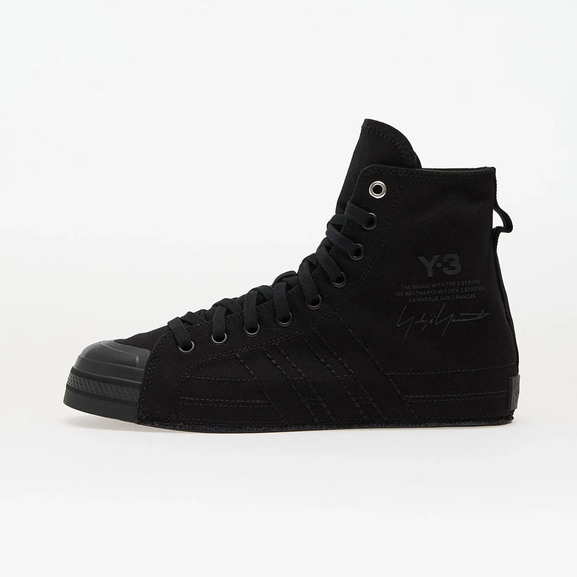 Sneakers Y-3 Nizza Hi Black/ Black/ Black Eur 38 2/3