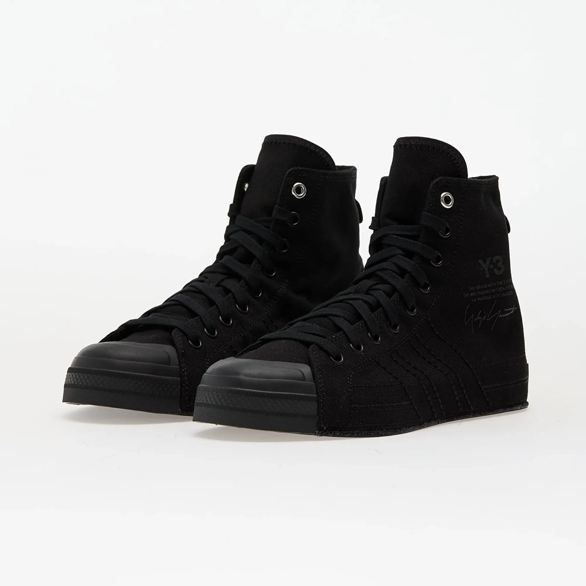 Sneakers Y-3 Nizza Hi Black/ Black/ Black Eur 38 2/3