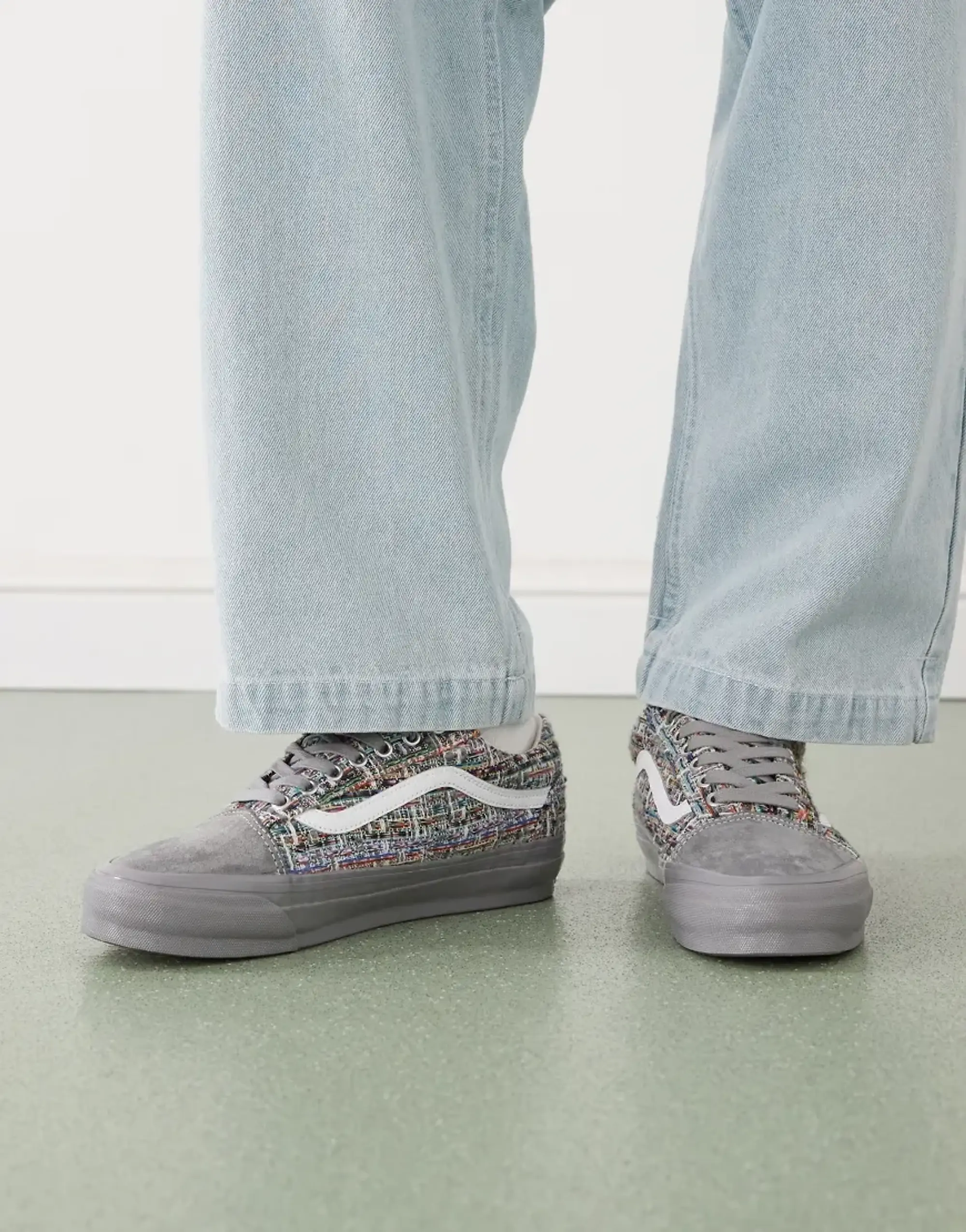 Vans Premium Old Skool Trainers In Frost Gray-Grey
