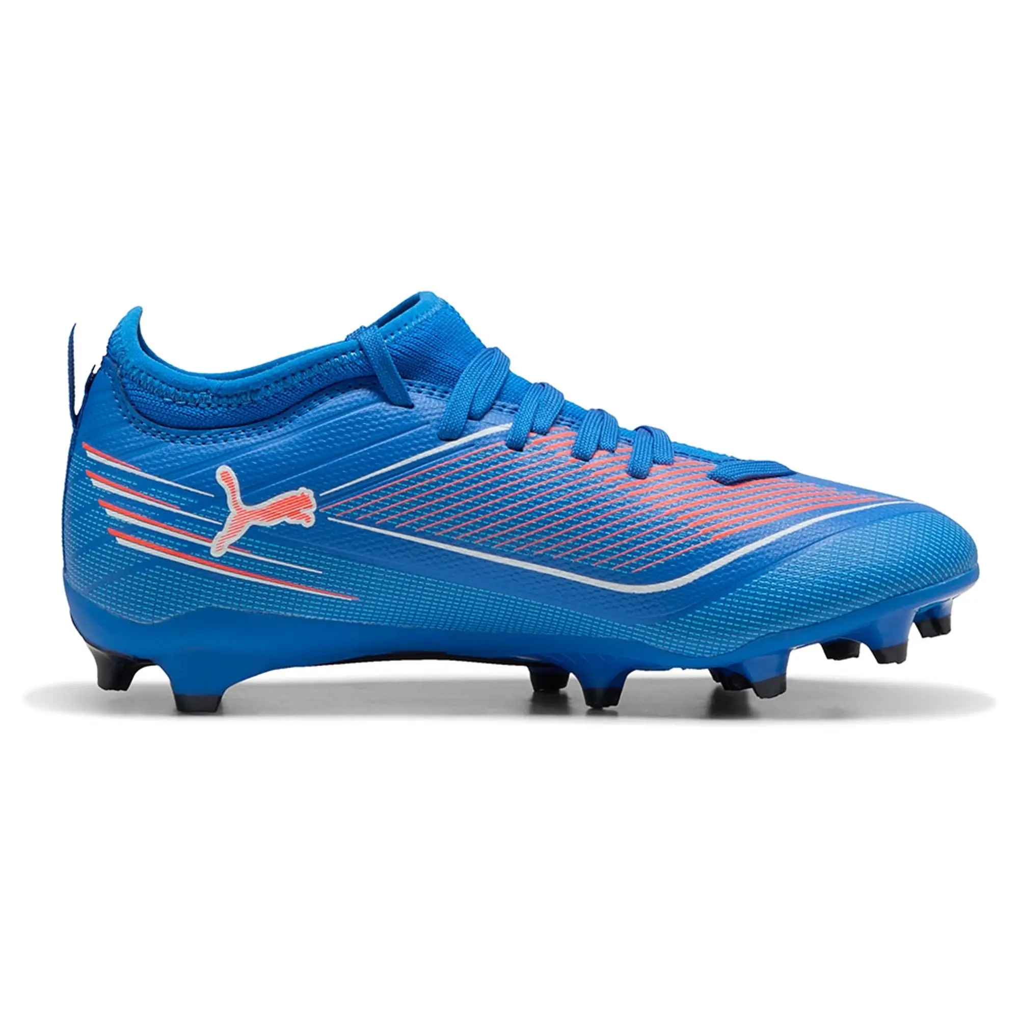 PUMA Ultra 6 Match FG/AG Football Boots Youth, Ultra Blue/White/Glowing Red, size 1