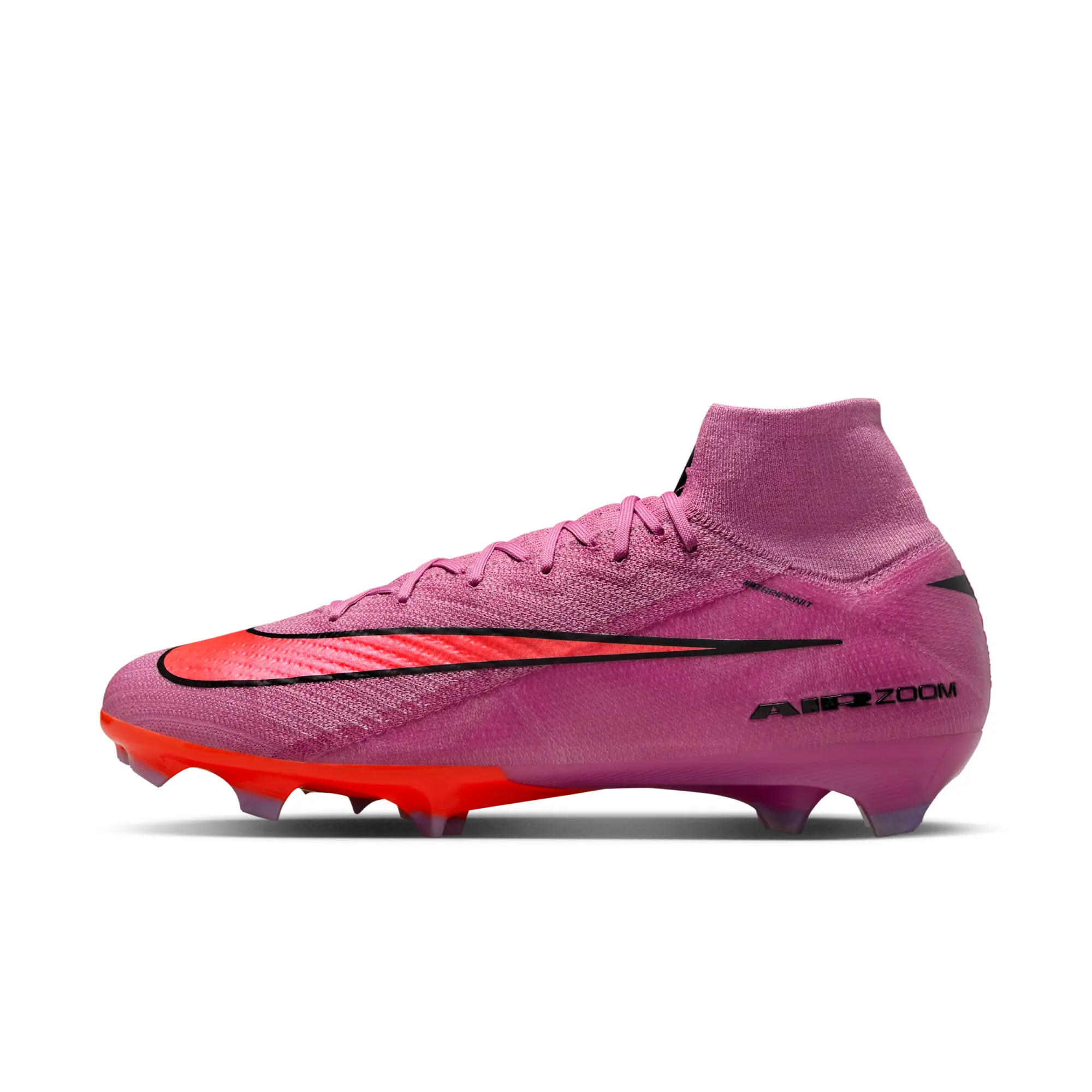 Nike Mercurial Superfly 10 Elite Firm-Ground High-Top Football Boot - Pink