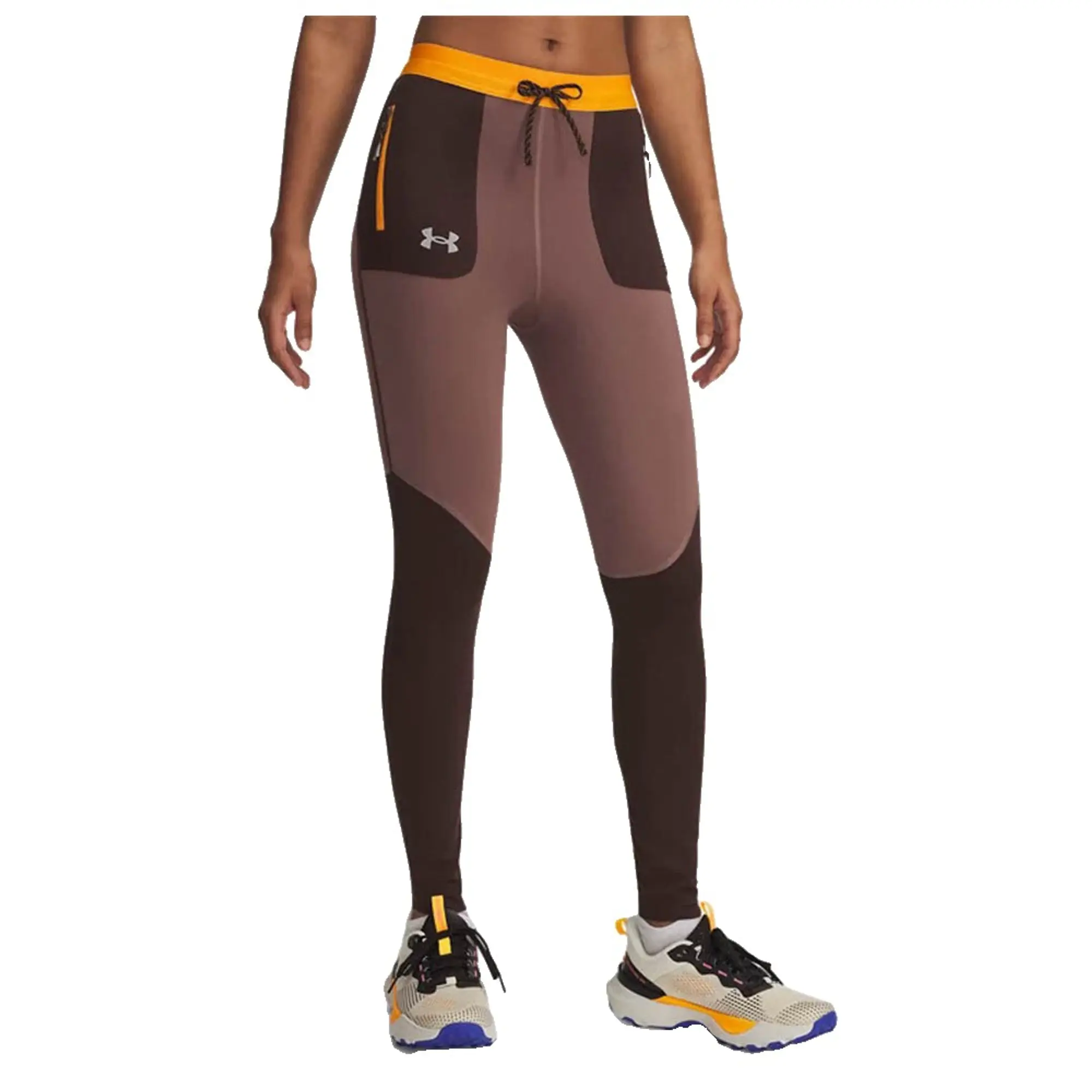 Under Armour  Launch Trail Women's Tights Kona Brown / Squad Orange / Reflective L