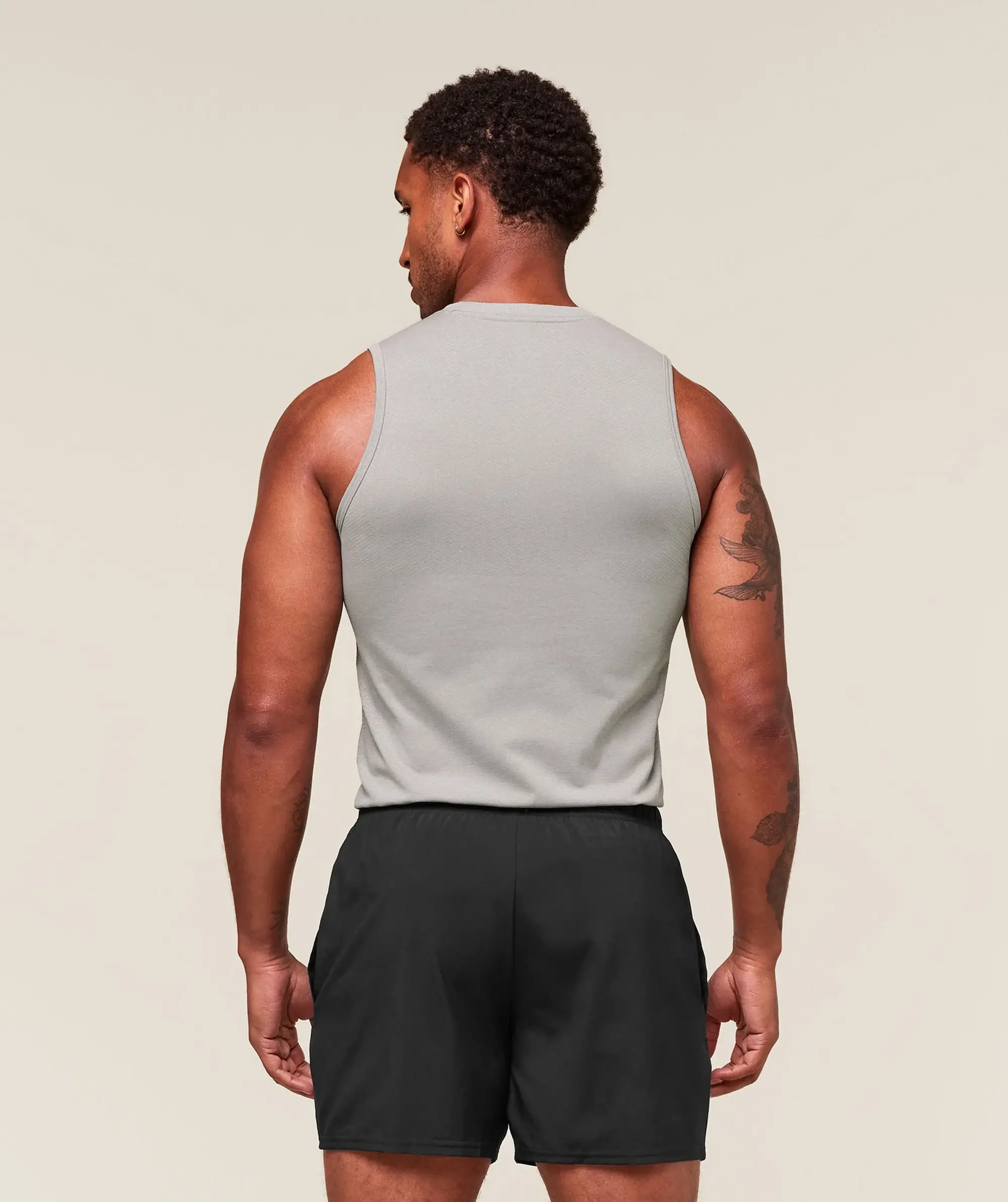  Vital Seamless Tank - Light Grey/Smokey Grey