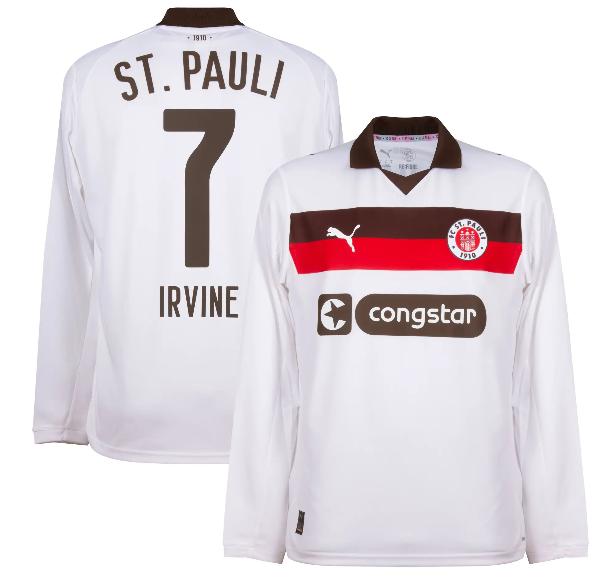 Puma St Pauli Away L/S Shirt 2025-2026