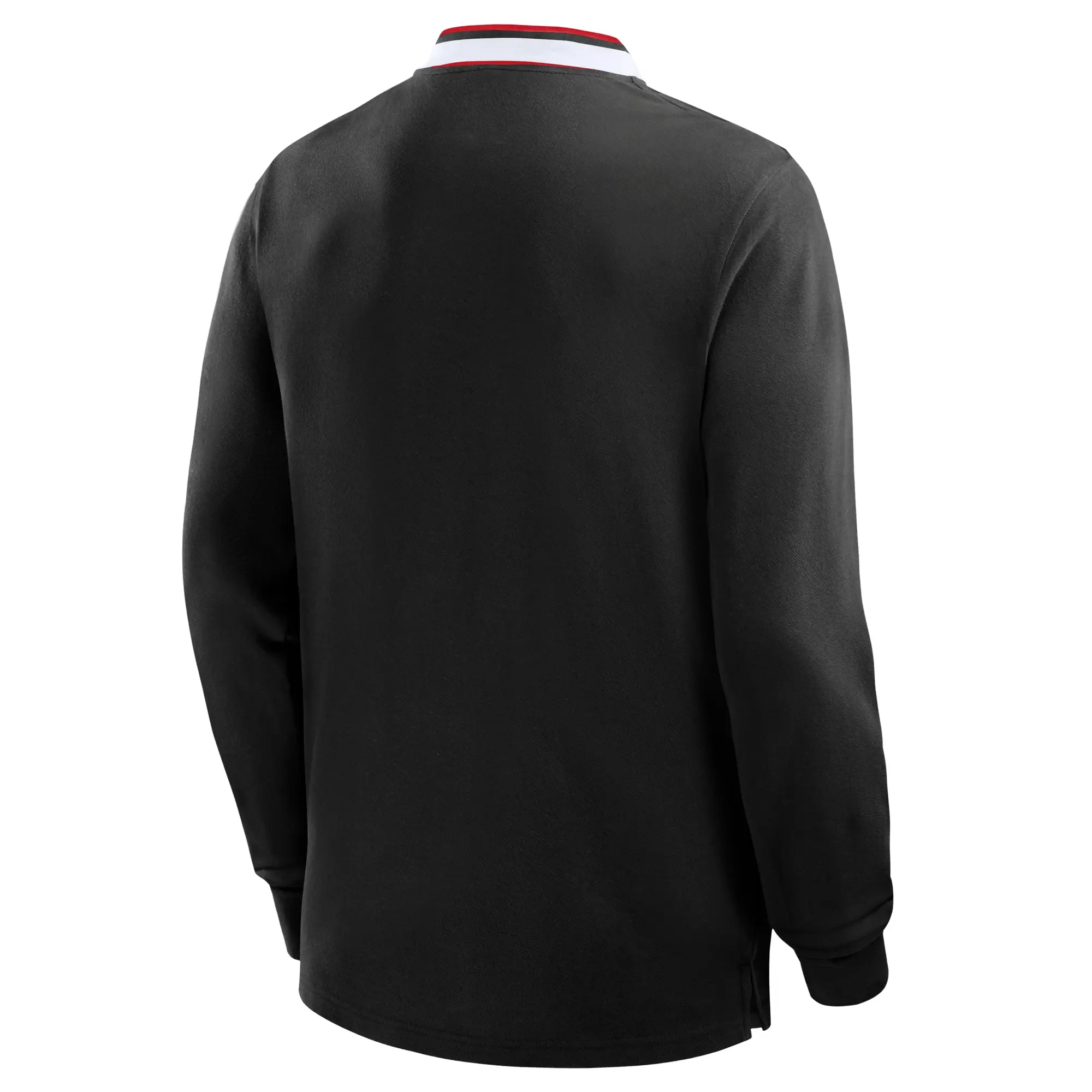 Sunderland Classic Long Sleeve Tipped Polo Shirt - Black - Mens