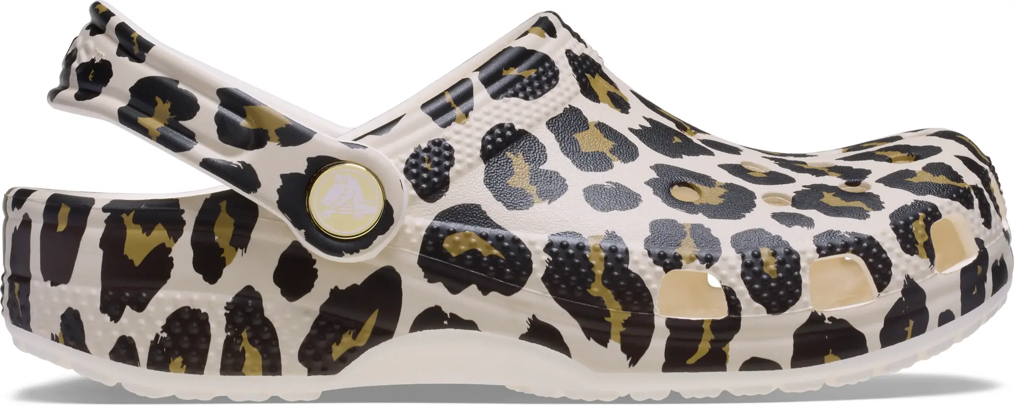 Crocs | Kids | Toddler Classic Leopard | Clogs | Chalk | C4