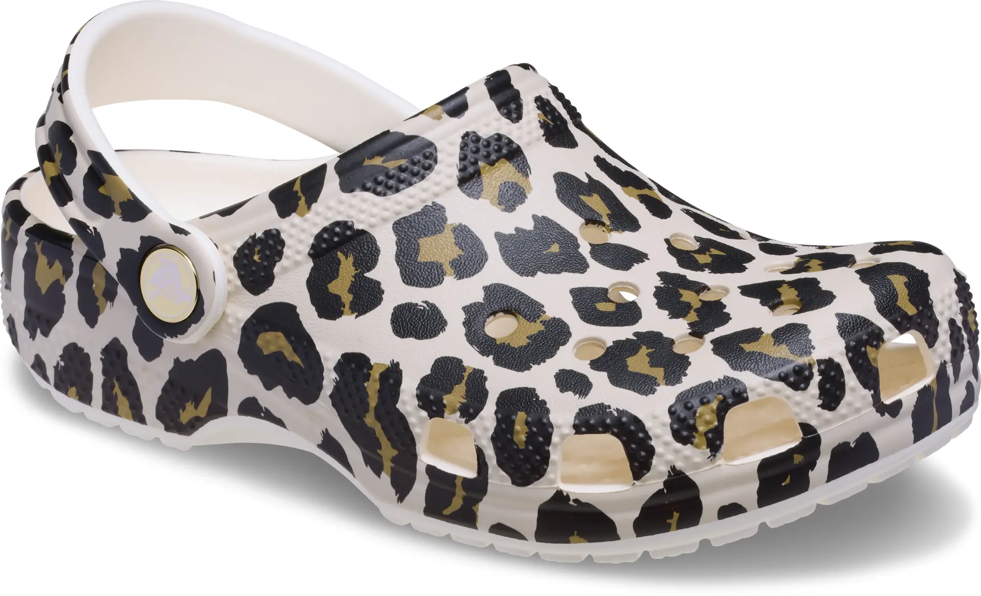Crocs | Kids | Toddler Classic Leopard | Clogs | Chalk | C4