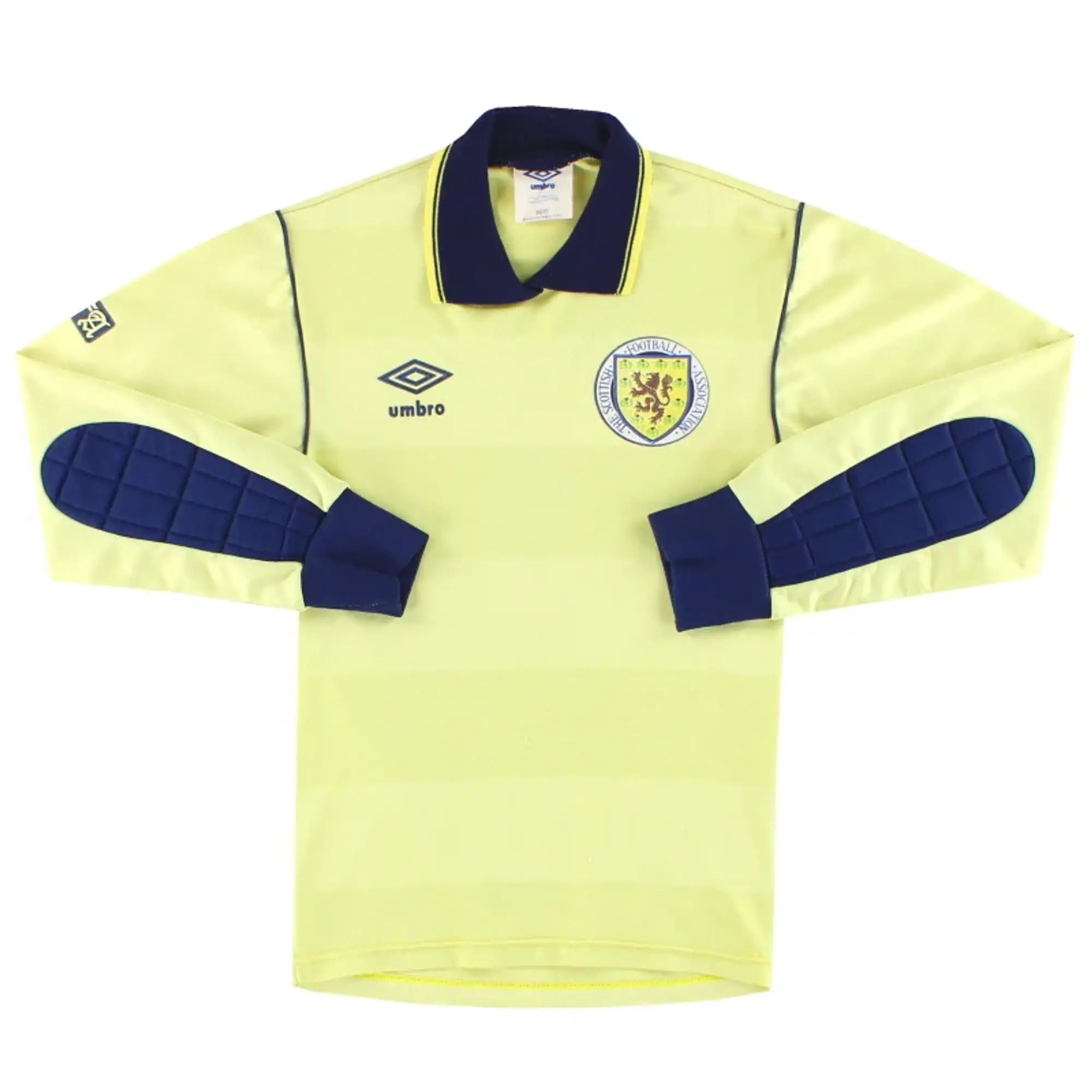 1986 Scotland Umbro Goalkeeper Shirt L/S #1 Y - Scotland / Good / Youth