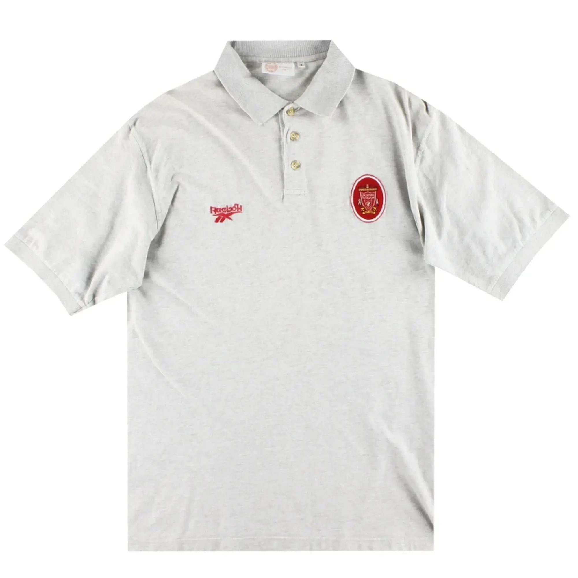 1996-97 Liverpool Reebok Polo Shirt M - Liverpool / Excellent / Medium