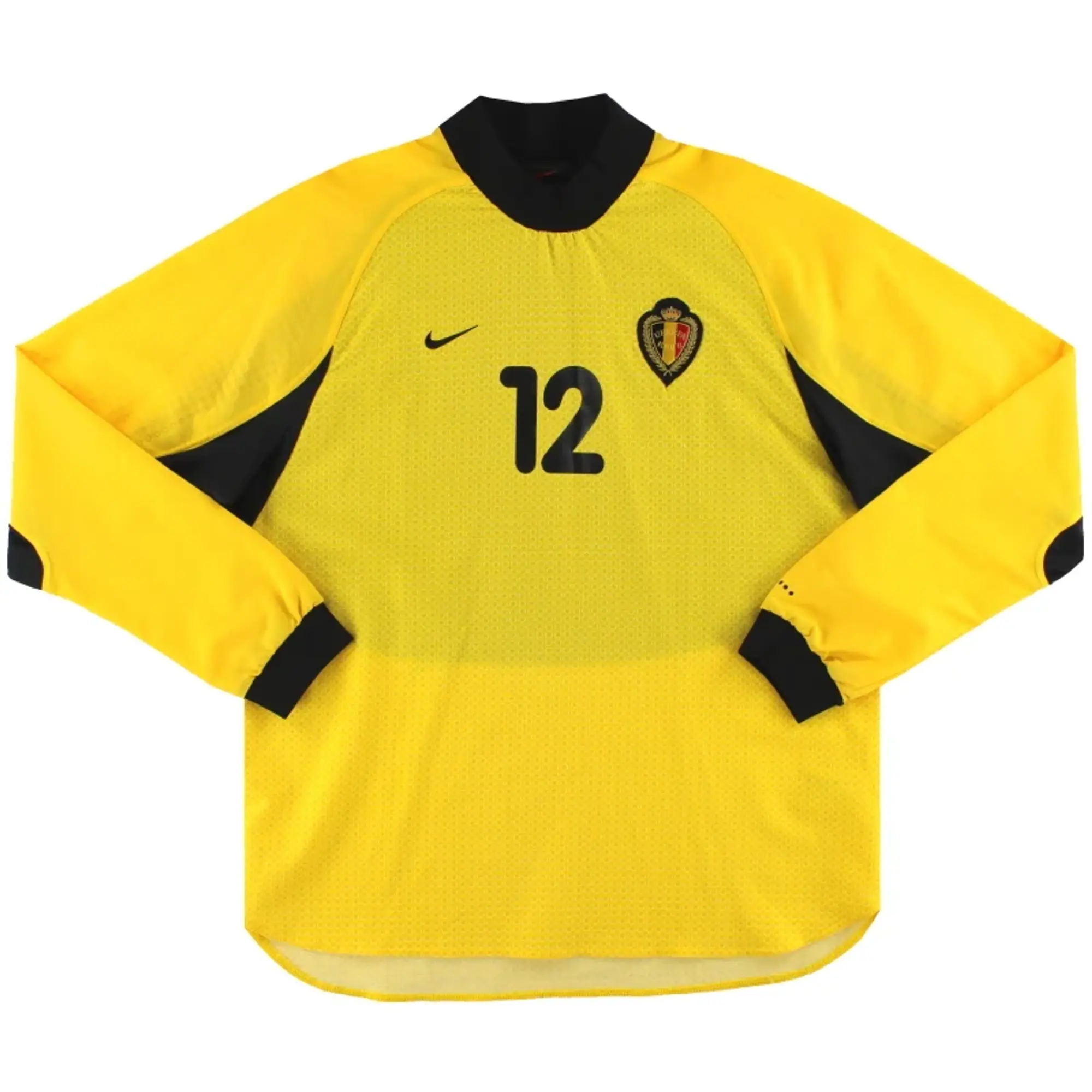 2000-02 Belgium Nike Player Issue Goalkeeper Shirt #12 XL - Belgium / Excellent / XL