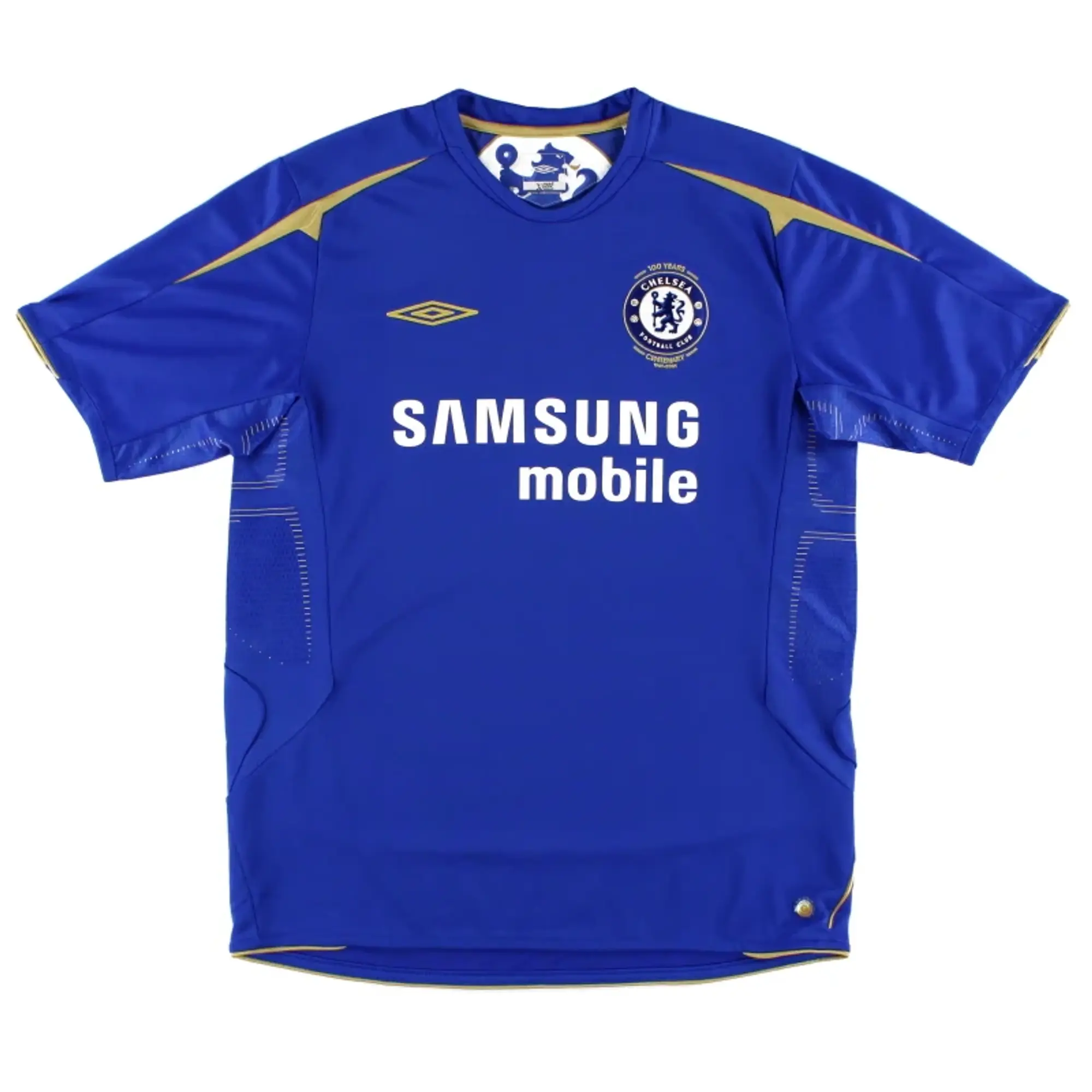 2005-06 Chelsea Umbro Centenary Home Shirt M - Chelsea / Excellent / Medium
