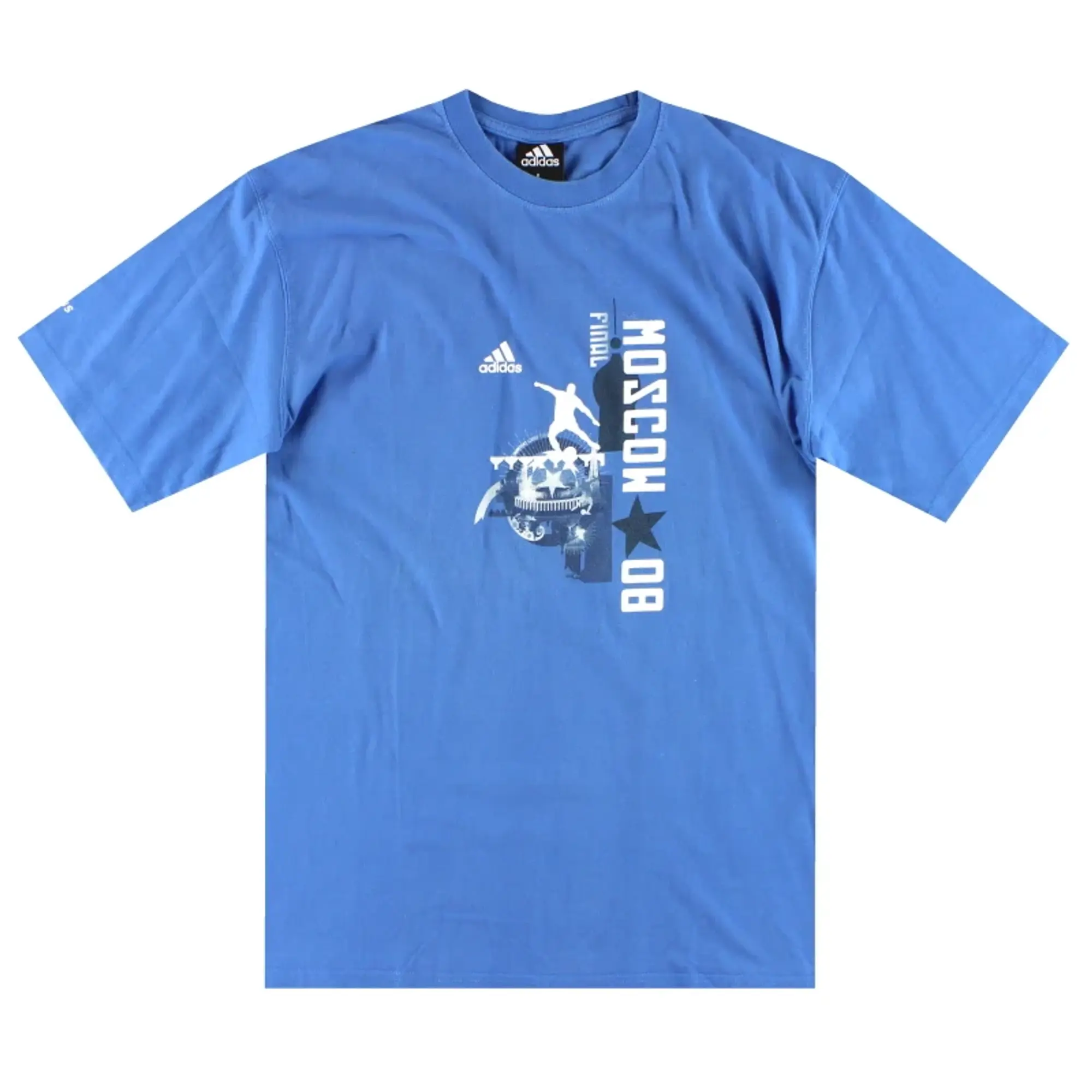 2007-08 Chelsea adidas 'Final' Graphic Tee L - Chelsea / Excellent / Large