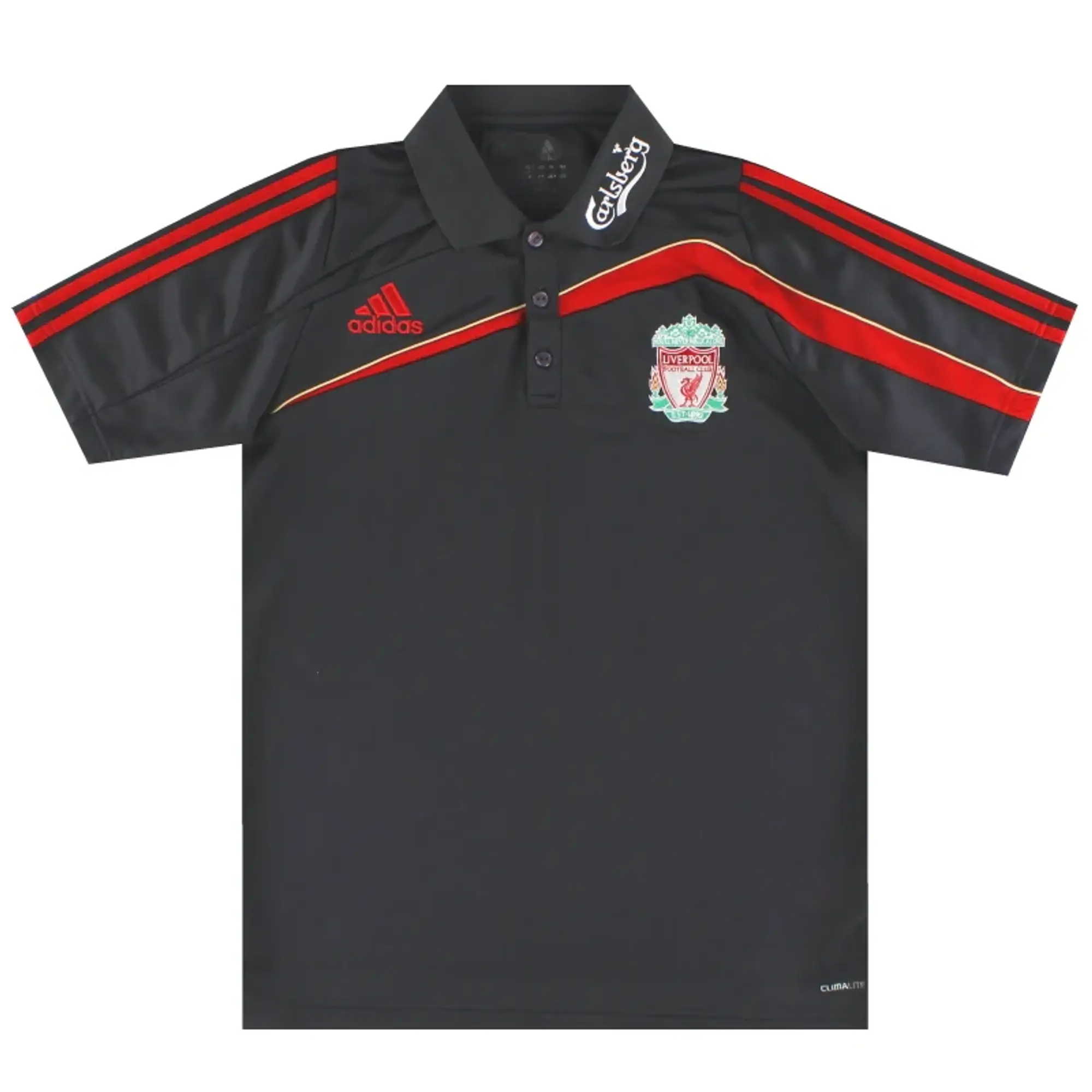 2009-10 Liverpool adidas Climalite Polo Shirt S - Liverpool / Excellent / Small