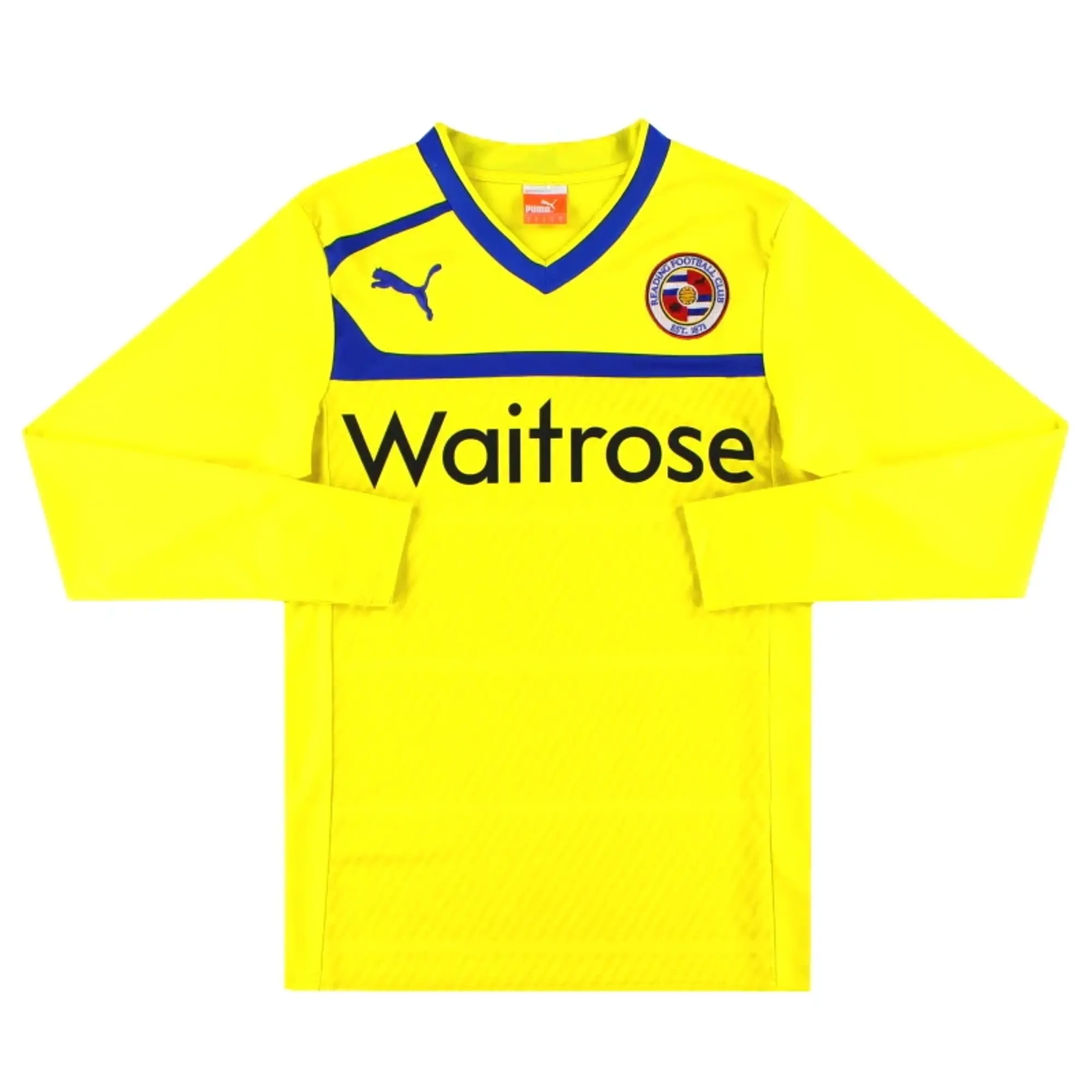 2012-13 Reading Puma Away Shirt L/S S - Reading / Excellent / Small