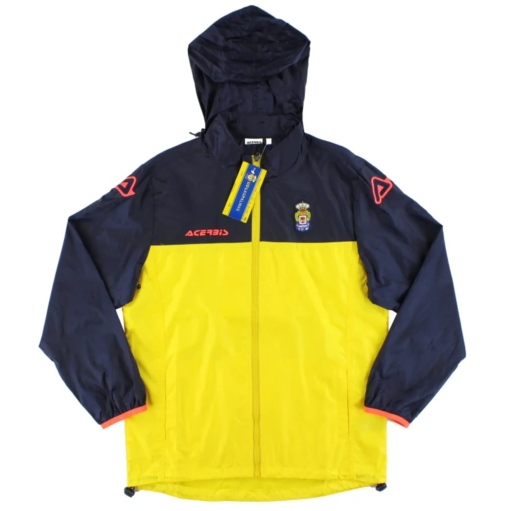 2016-17 Las Palmas Acerbis Full Zip Rain Jacket *BNIB* - Other Spanish Clubs / BNIB / XS