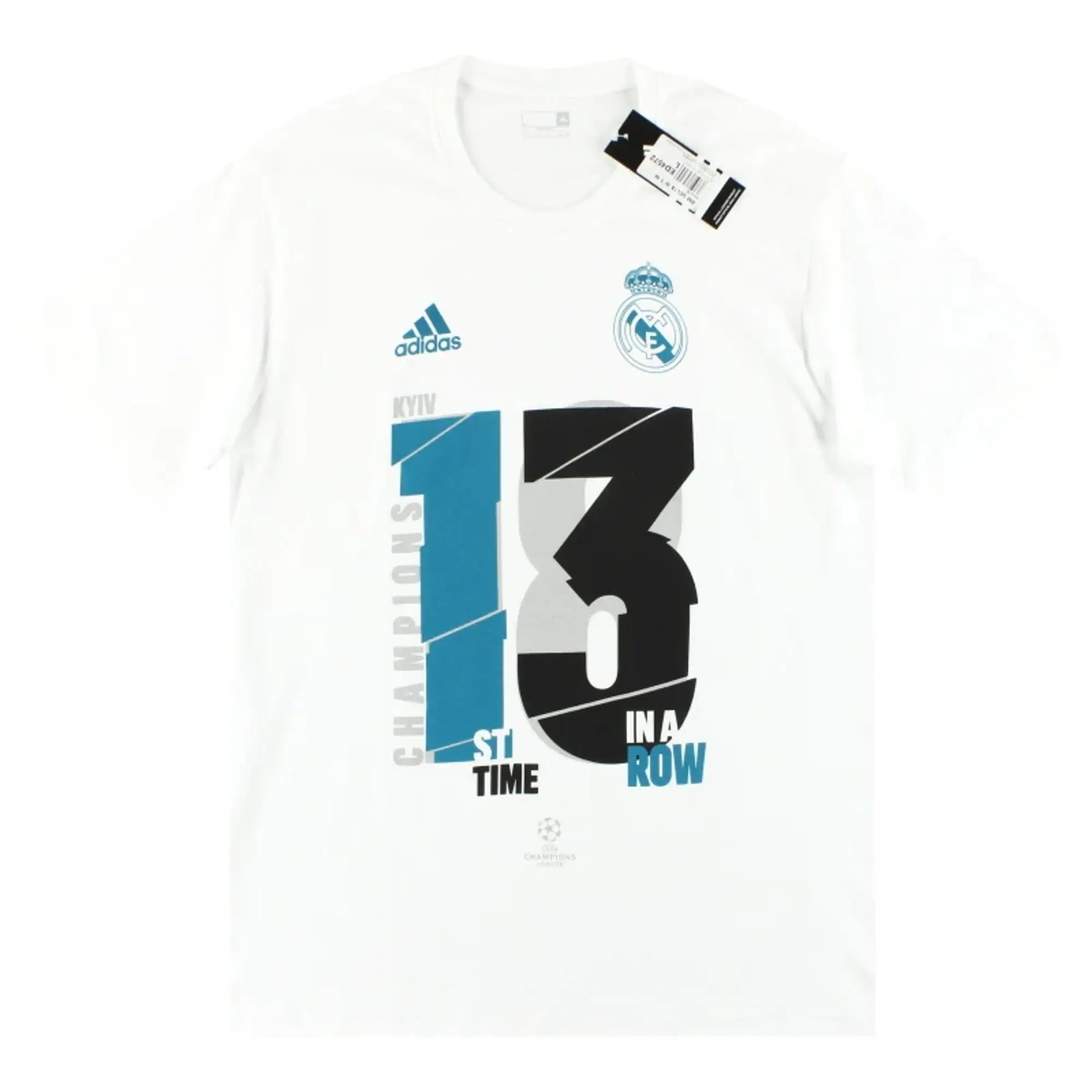2018 Real Madrid adidas 13th Winners" Tee *BNIB* " - Real Madrid / BNIB / Small