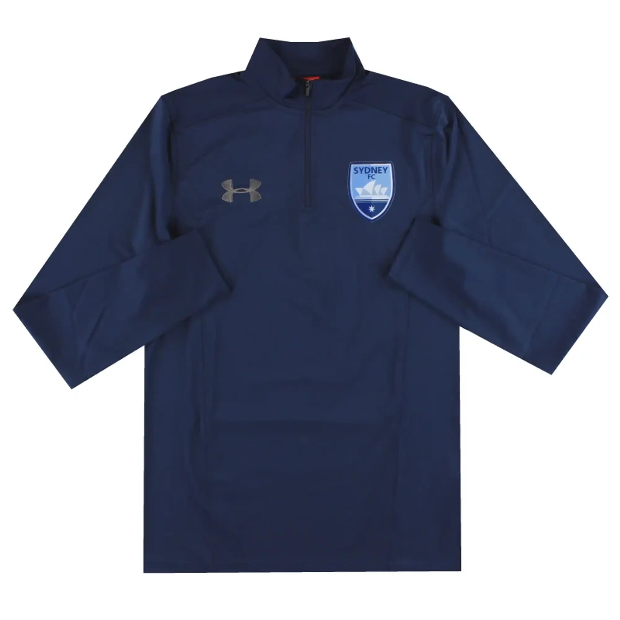 2019-20 Sydney FC Under Armour 1/4 Zip Top *As New* M - Other World Clubs / As New / Medium