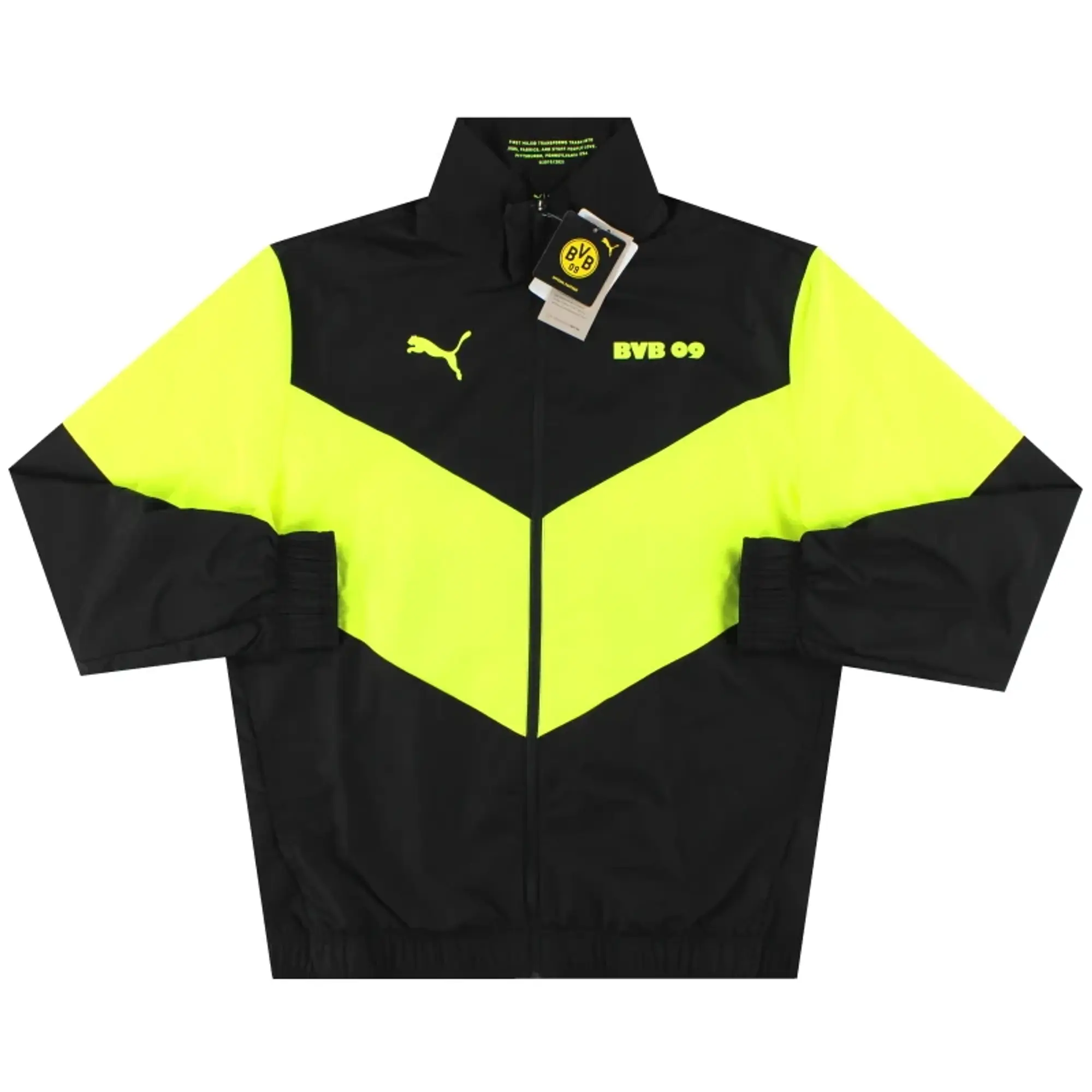 2021-22 Borussia Dortmund Puma First Mile Pre-Match Jacket *w/tags* - Dortmund / w/tags / Small