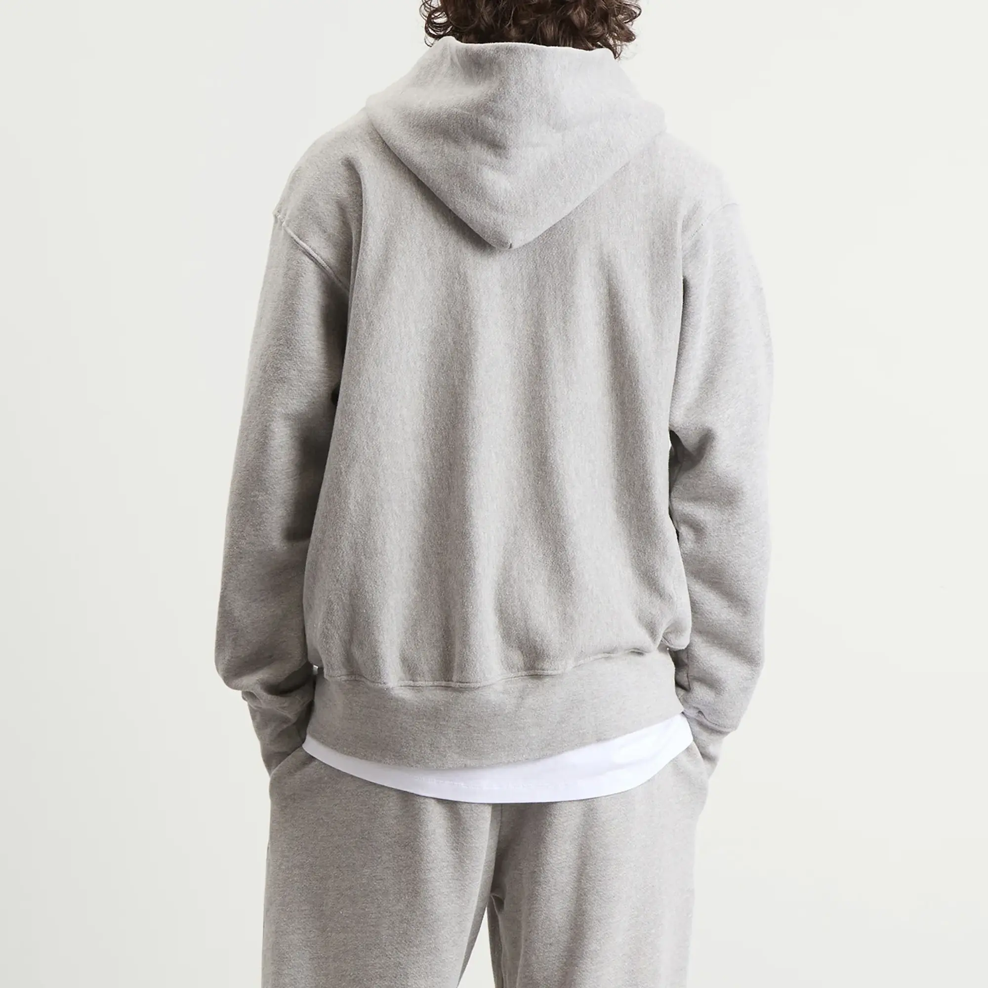 Les Tien Men's Heavyweight Hoodie Heather Grey