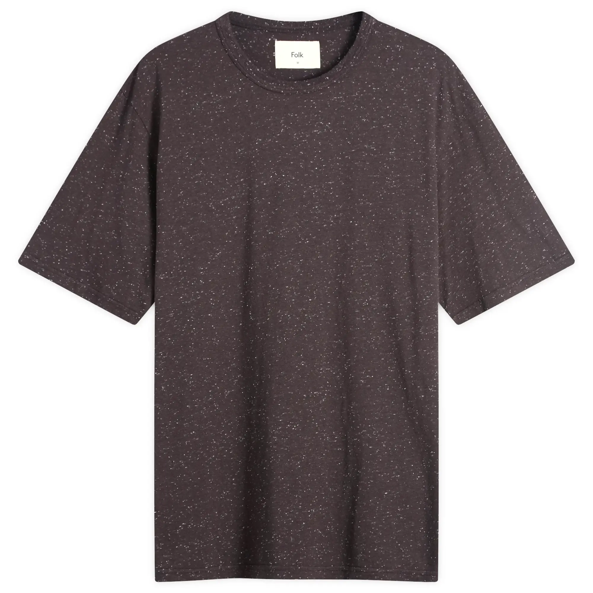 Folk Men's Relaxed Assembly T-Shirt Black Grape