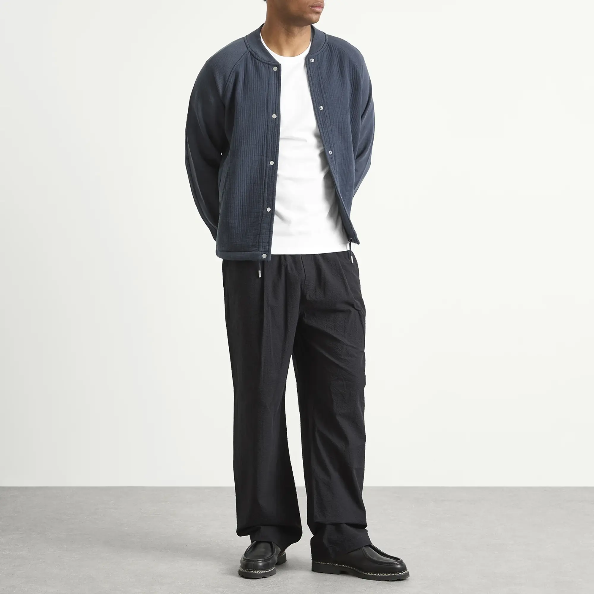 Folk Men's Signal Bomber Jacket Navy